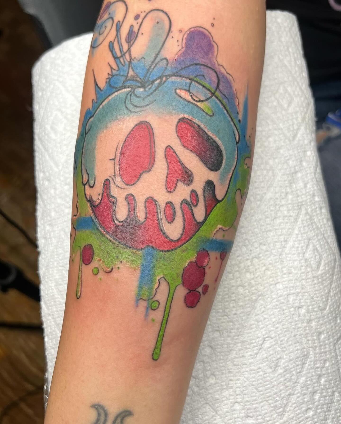 Tattoo by @cesarbee — new_school, watercolor