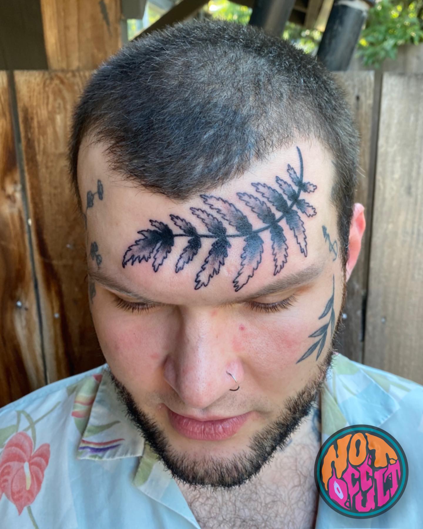Tattoo by @xwoodlandcorex — black_and_grey