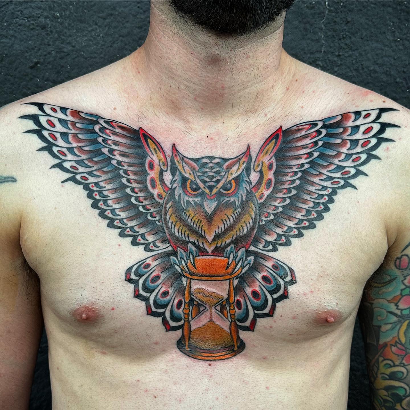 Tattoo by @frankphoenix — american_traditional, dotwork