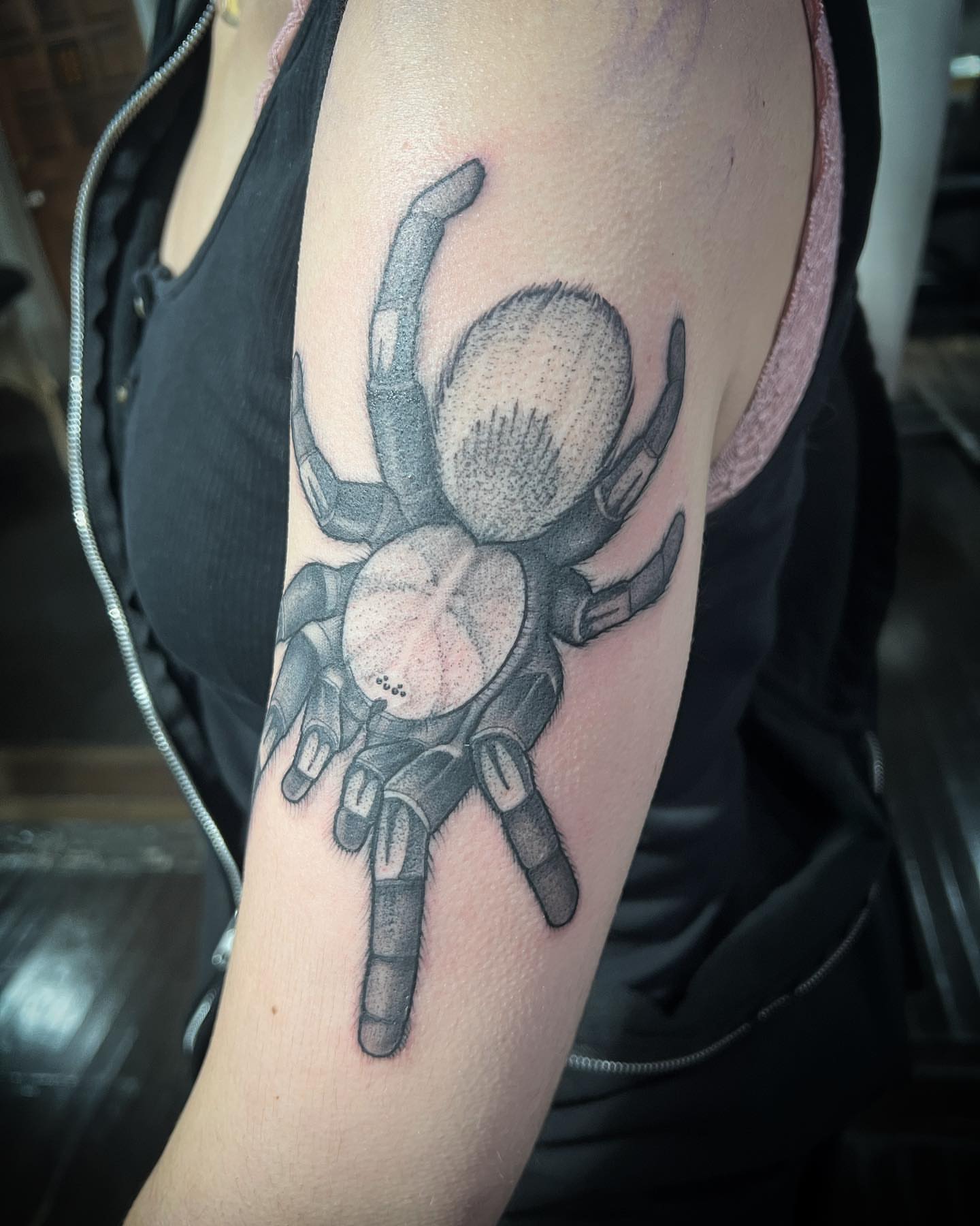 Tattoo by @zopfism — dotwork