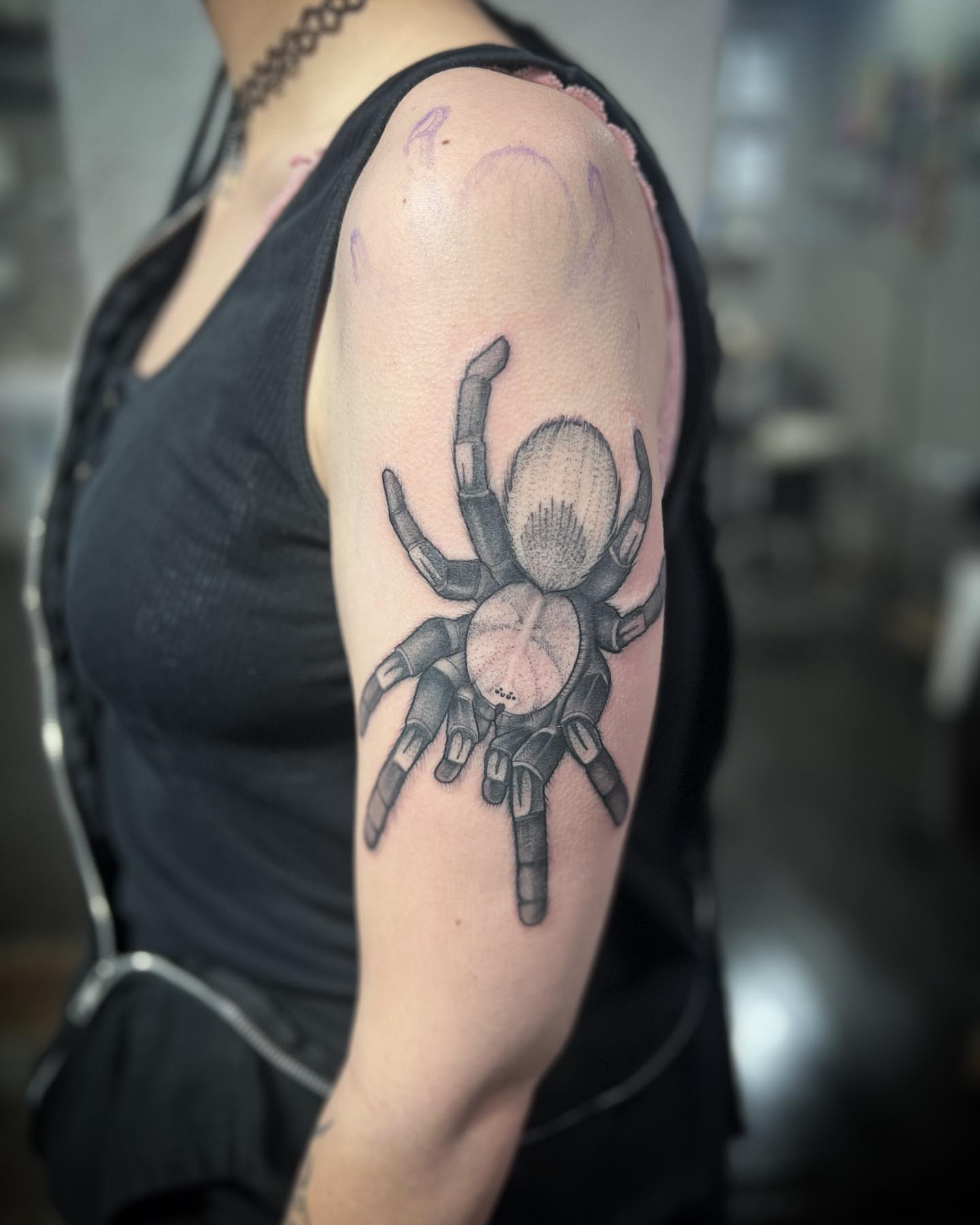 Tattoo by @zopfism — black_and_grey