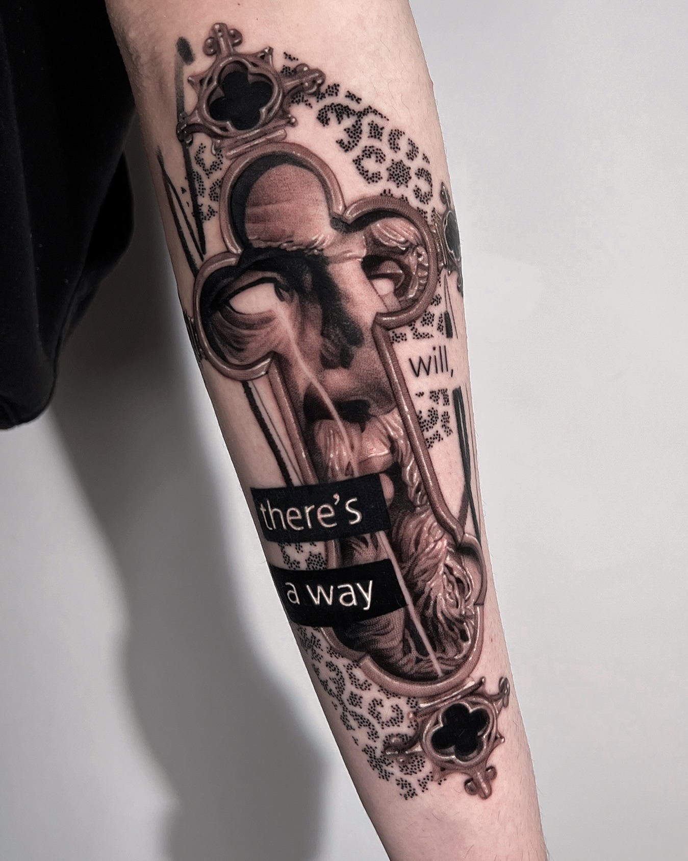Tattoo by @comma_ttt — black_and_grey, realism