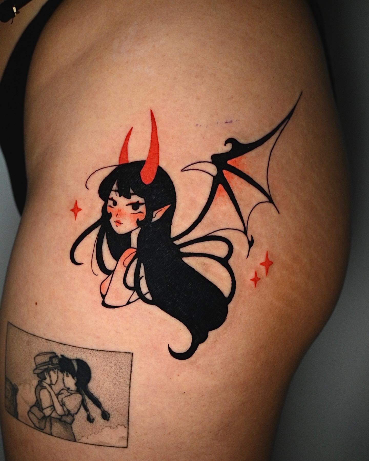 Tattoo by @gloomtimes — anime, illustrative