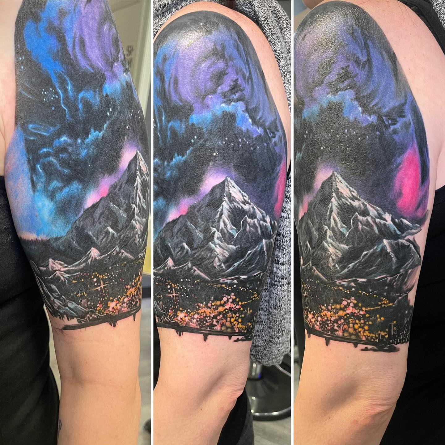 Tattoo by @abnormega_tattooartist — realism, dotwork