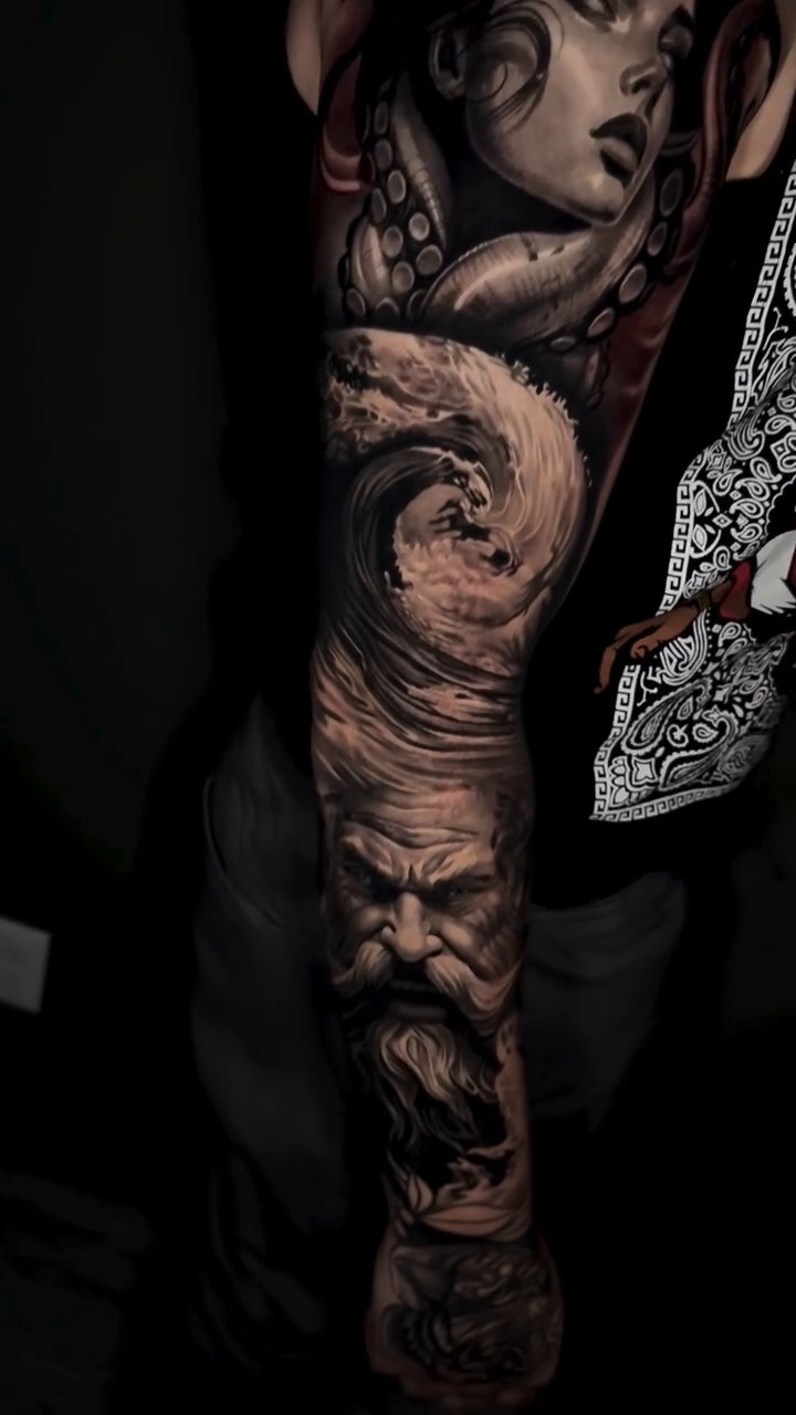 Tattoo by @nebesnuy_art — realism, dark_realism