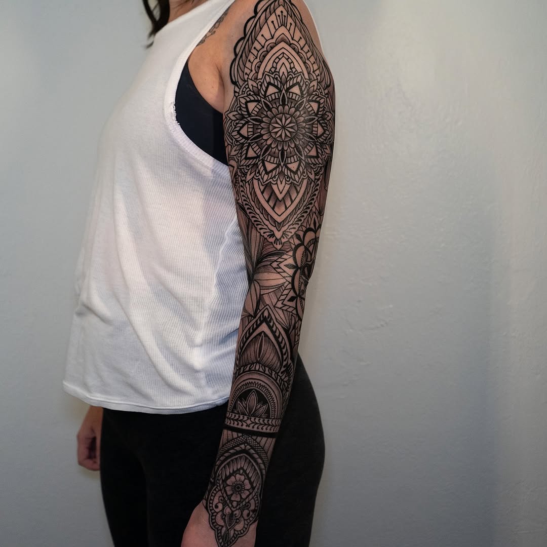 Tattoo by @mikelopeztattoo — ornamental, geometric