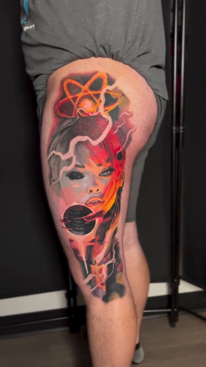 Tattoo by @hawkjackson — realism, trash_polka