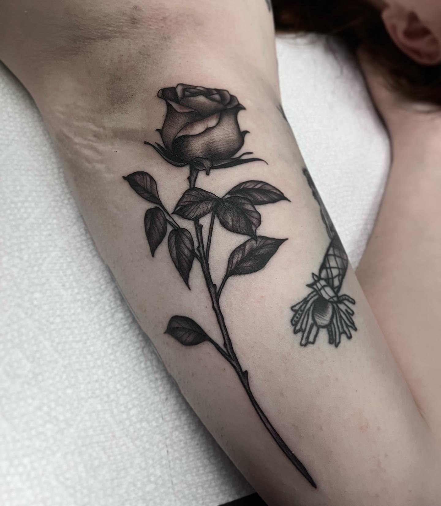 Tattoo by @waylenwaylen_ — black_and_grey, realism