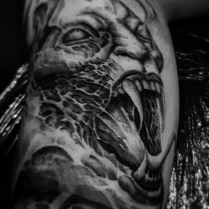 Tattoo by @99_blk — black_and_grey, realism