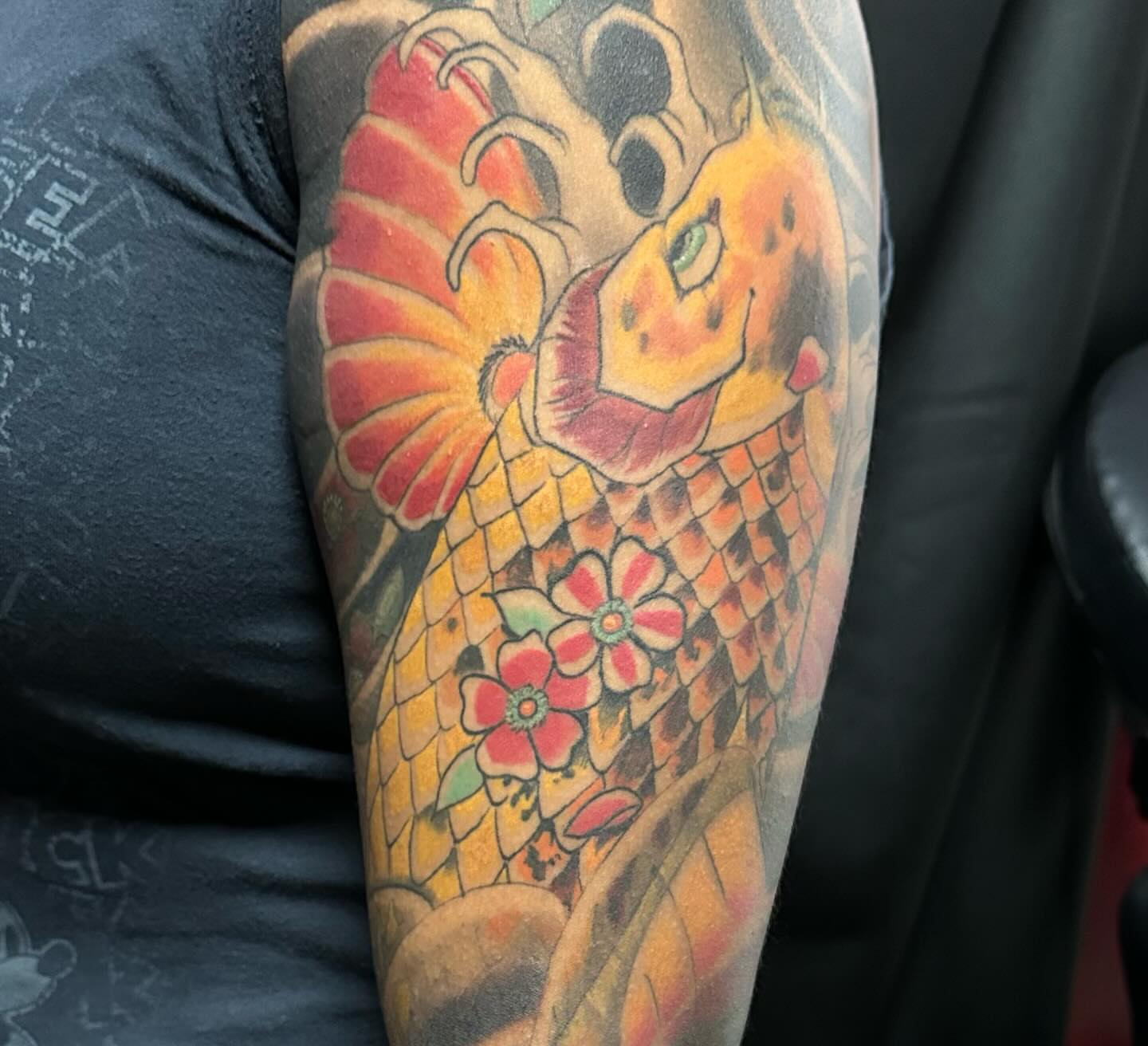 Koi fish japanese irezumi tattoo on the forearm by vannadoestattoos