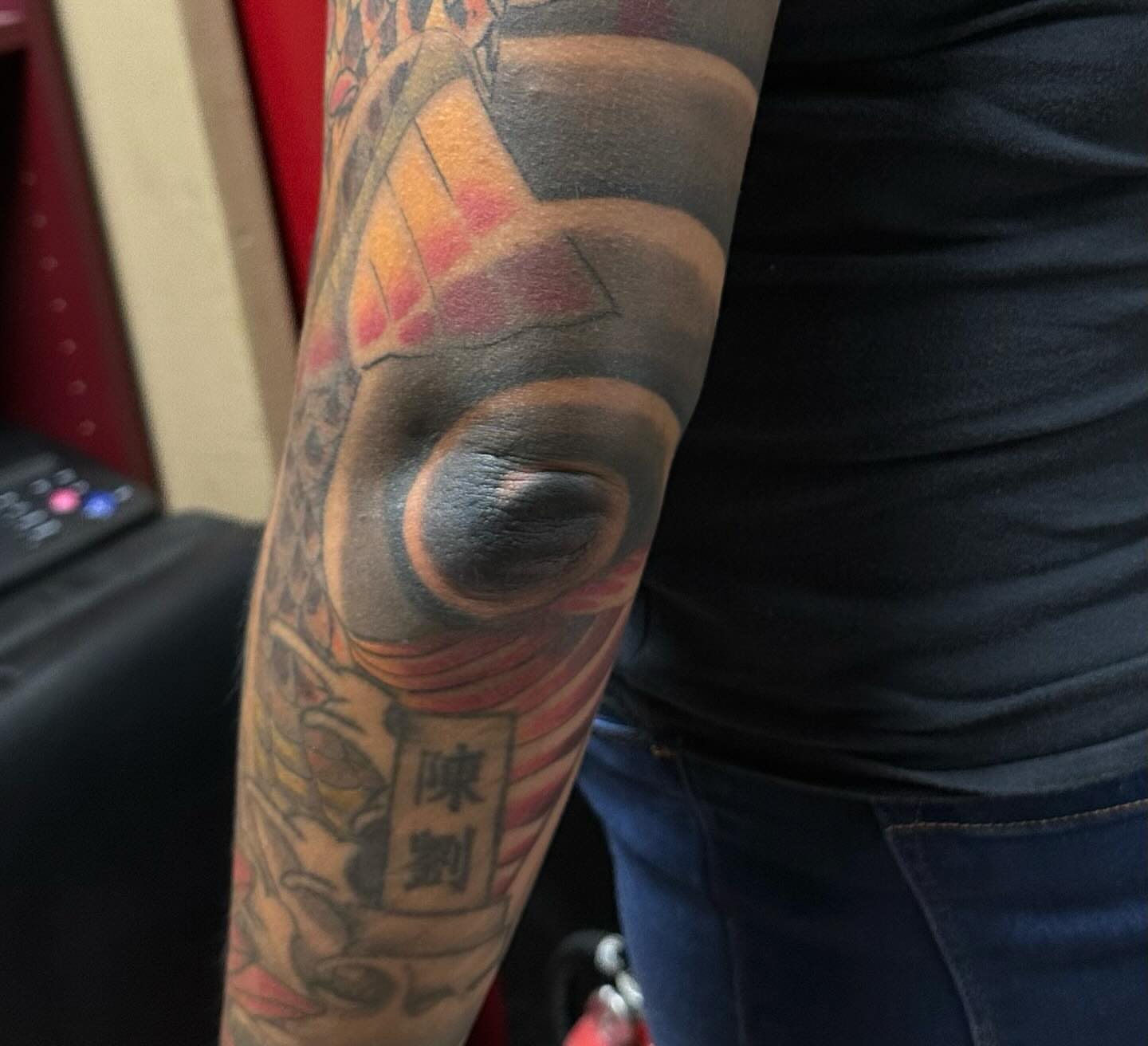 Fish japanese irezumi tattoo on the forearm by vannadoestattoos