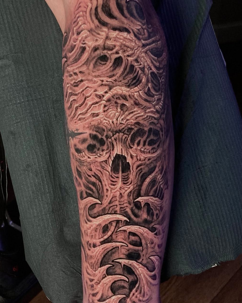 Tattoo by @jwheelwrighttattoos — black_and_grey, geometric