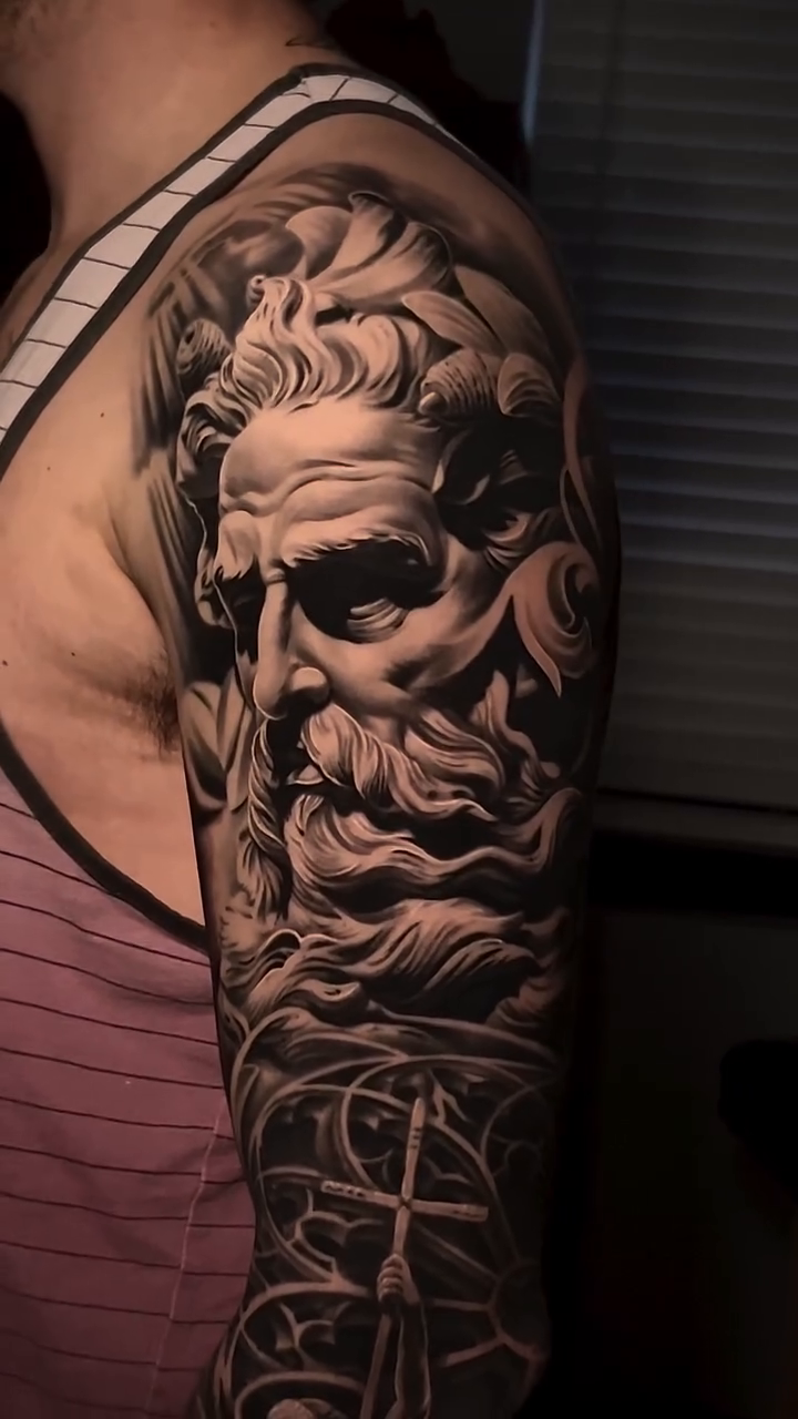 Tattoo by @tattoosbyshiva — realism, black_and_grey