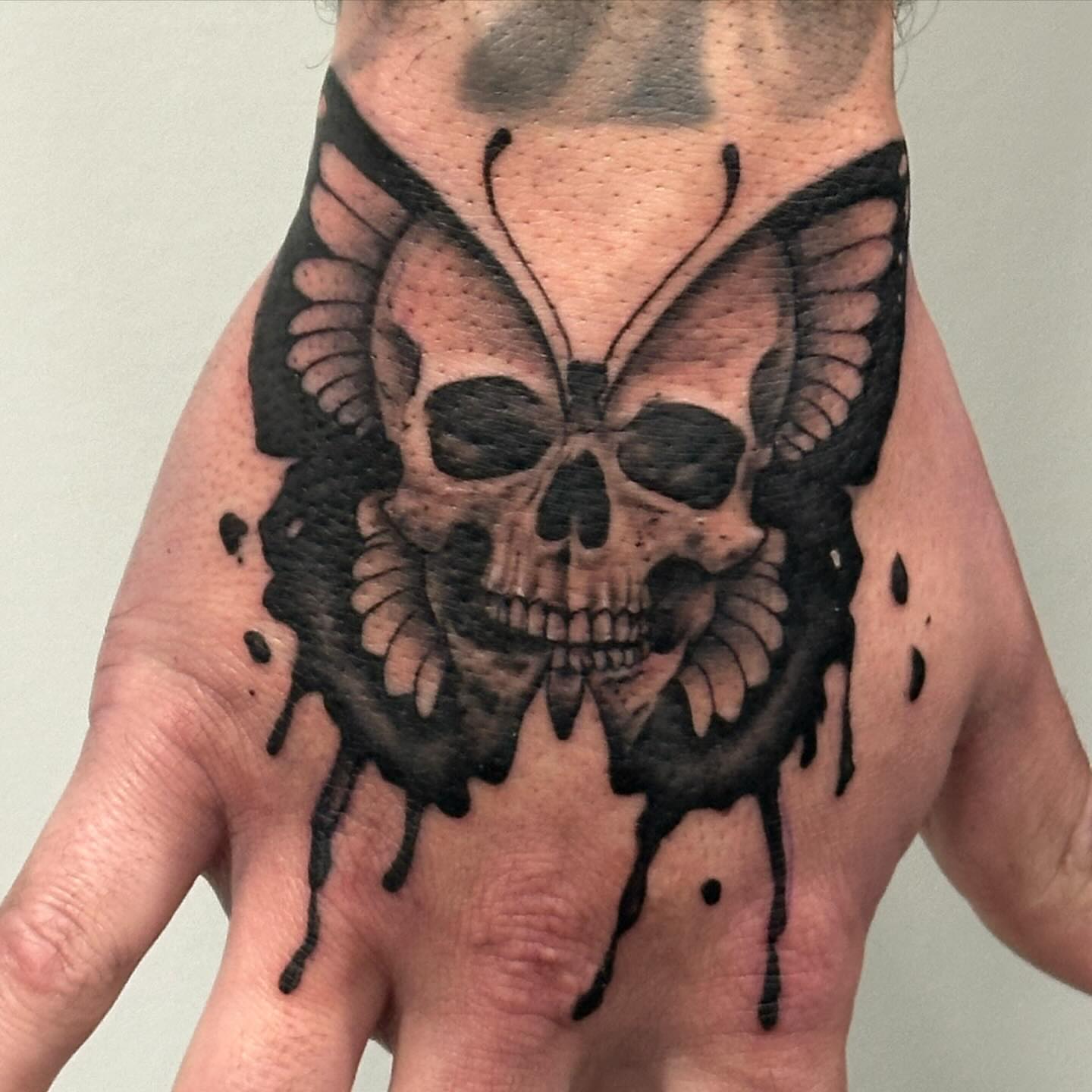 Tattoo by @mikechristieink — black_and_grey, dark_realism