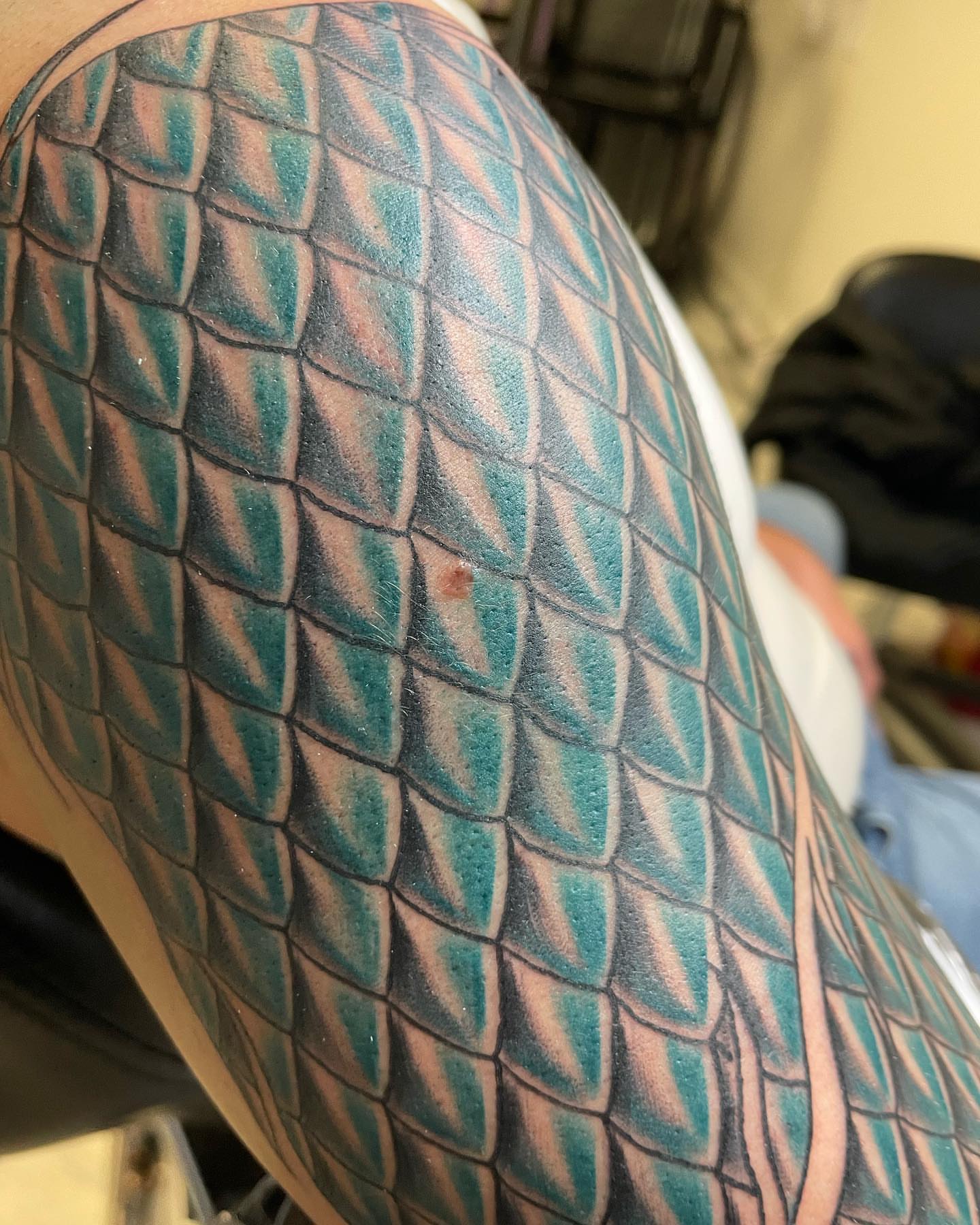Tattoo by @blackcatcrap — geometric