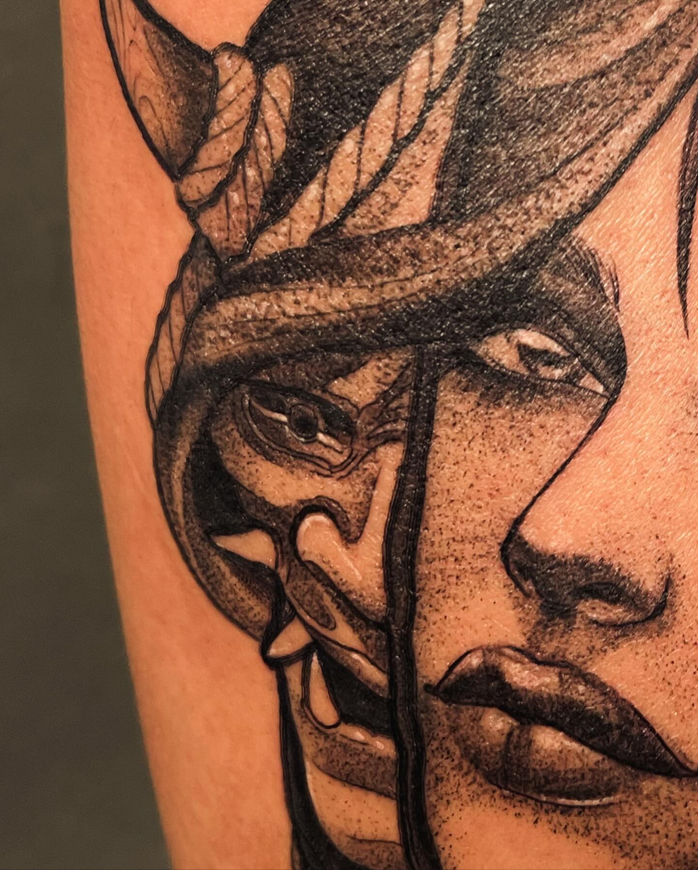 Tattoo by @judes_draws — black_and_grey, realism