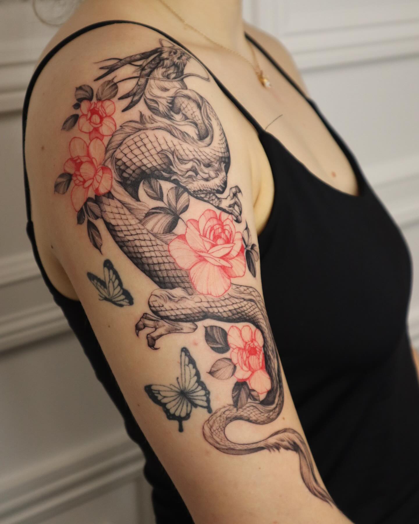 Tattoo by @rit13_ink — black_and_grey, realism