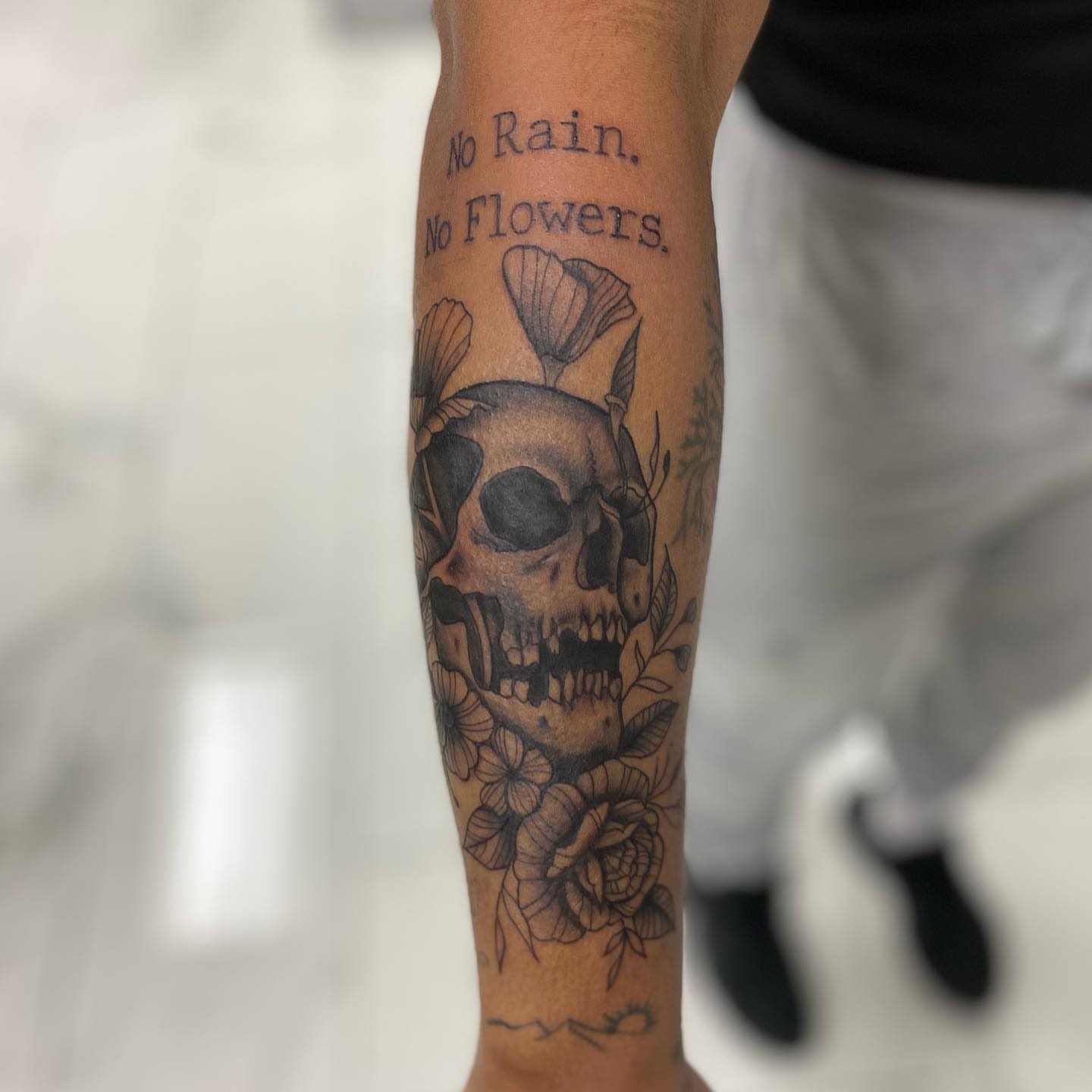 Tattoo by @oledanink — black_and_grey