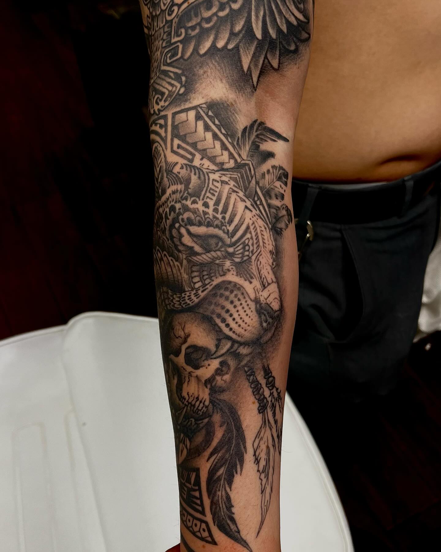 Tattoo by @astroweworld — black_and_grey, realism