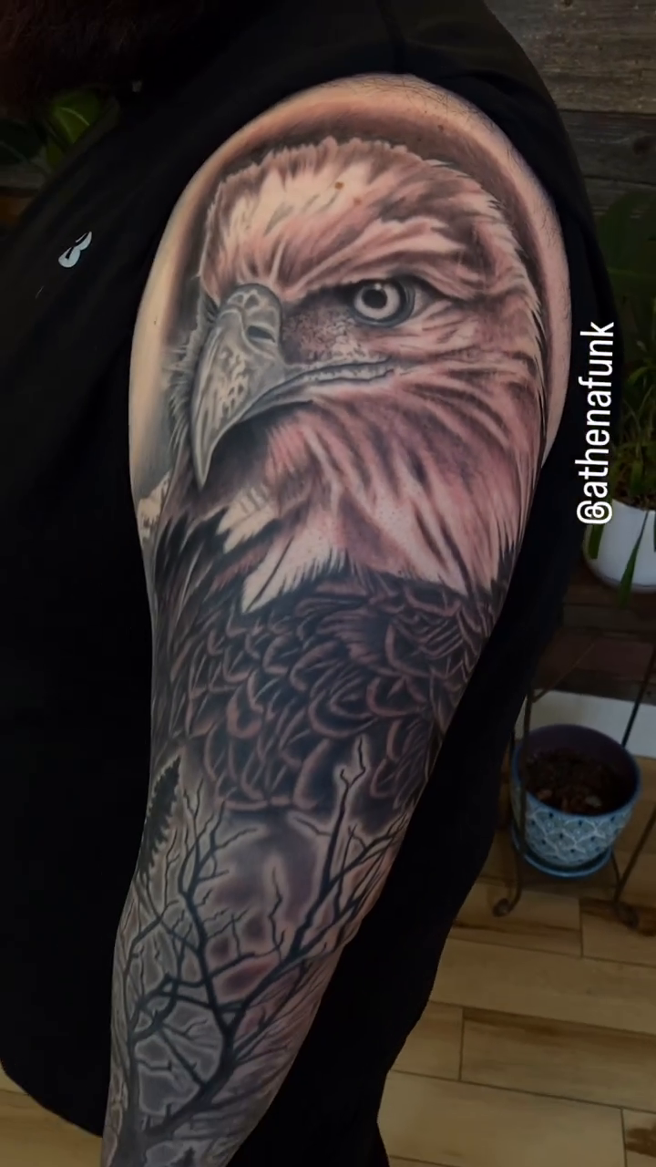 Tattoo by @athenafunk — realism, black_and_grey