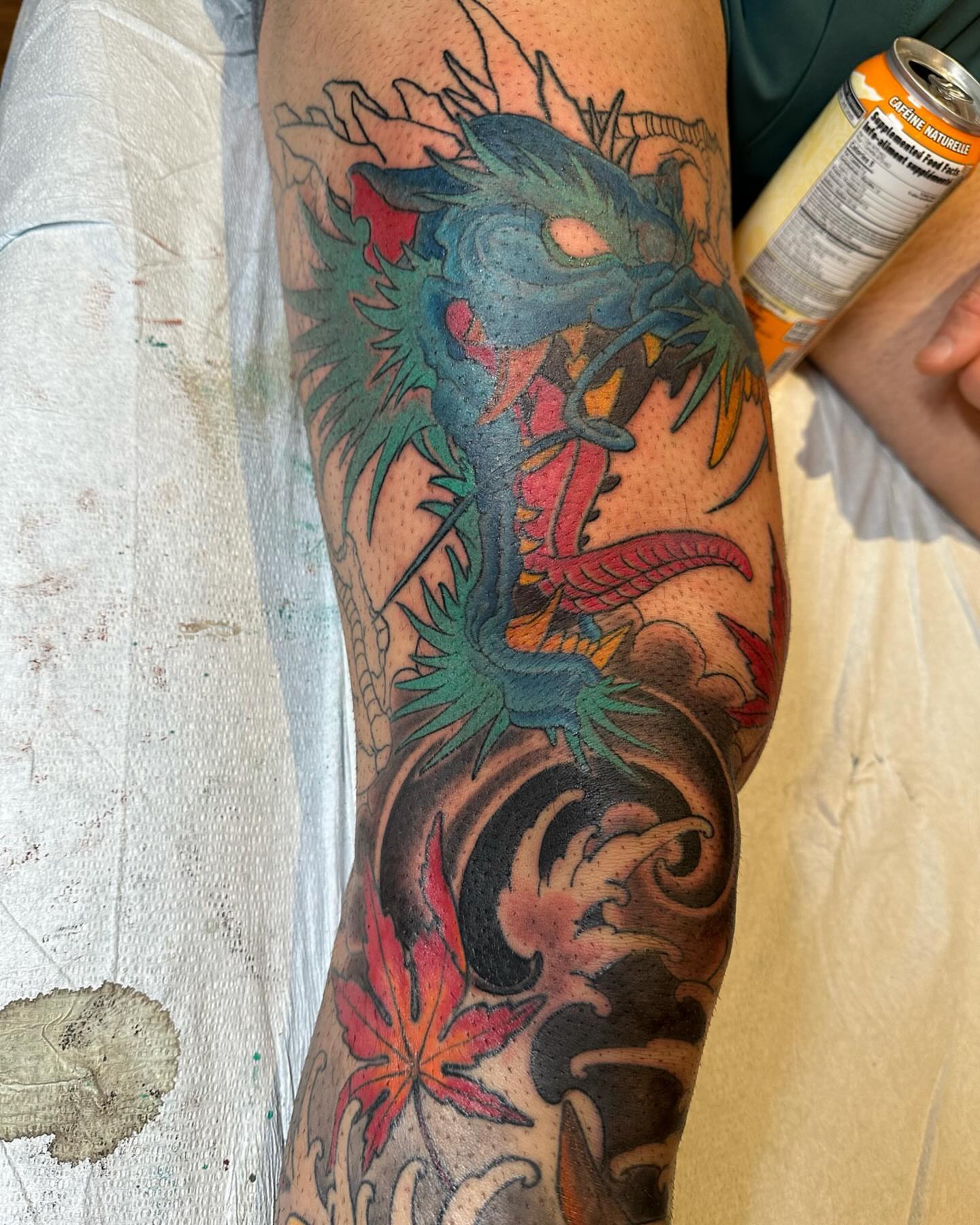 Tattoo by @baomtl — japanese_irezumi, dotwork