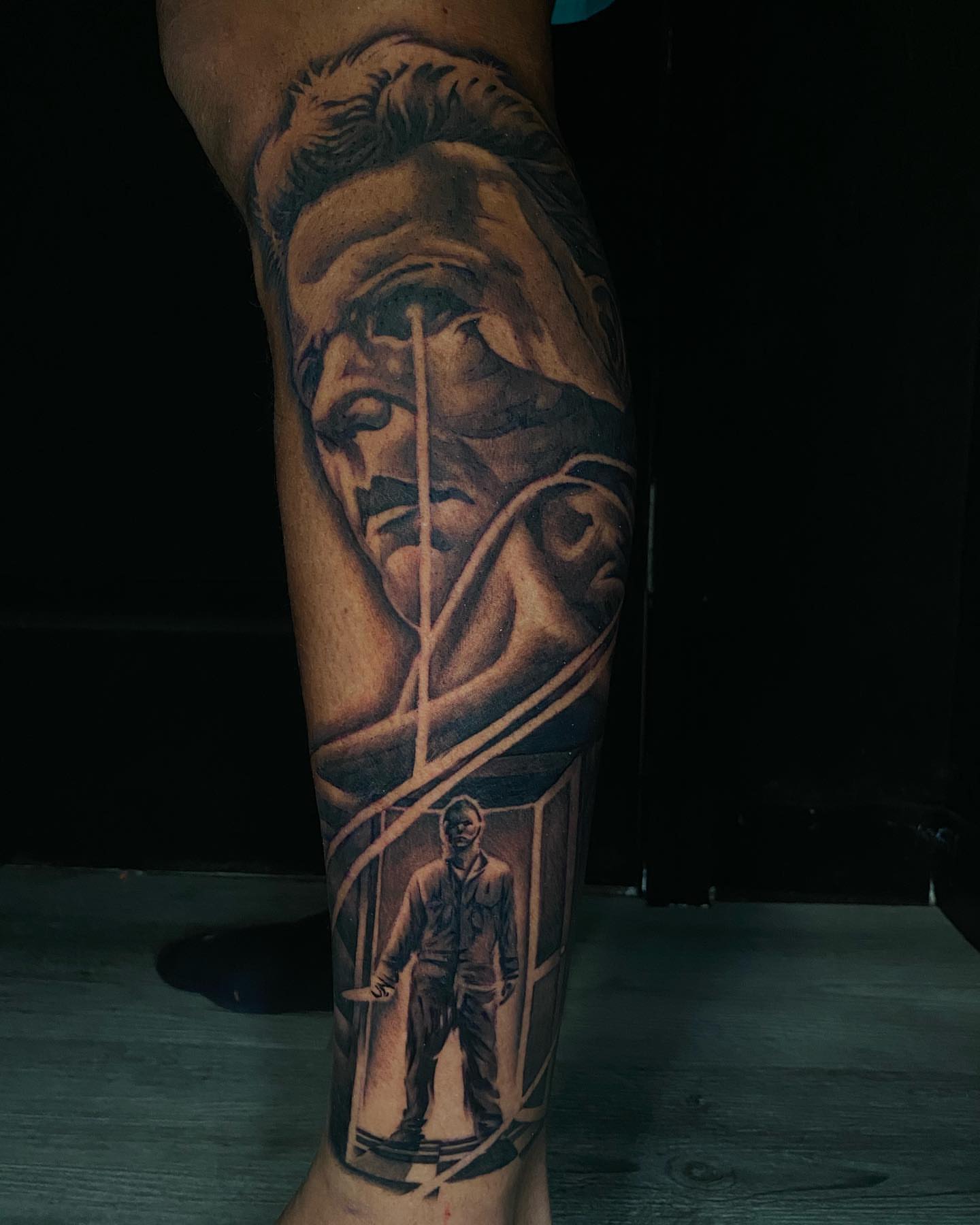 Tattoo by @ink2flesh — black_and_grey, realism