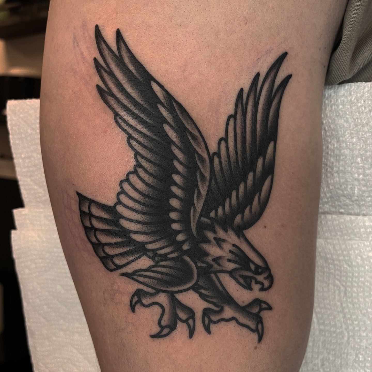 Tattoo by @johnlemonnyc — black_and_grey