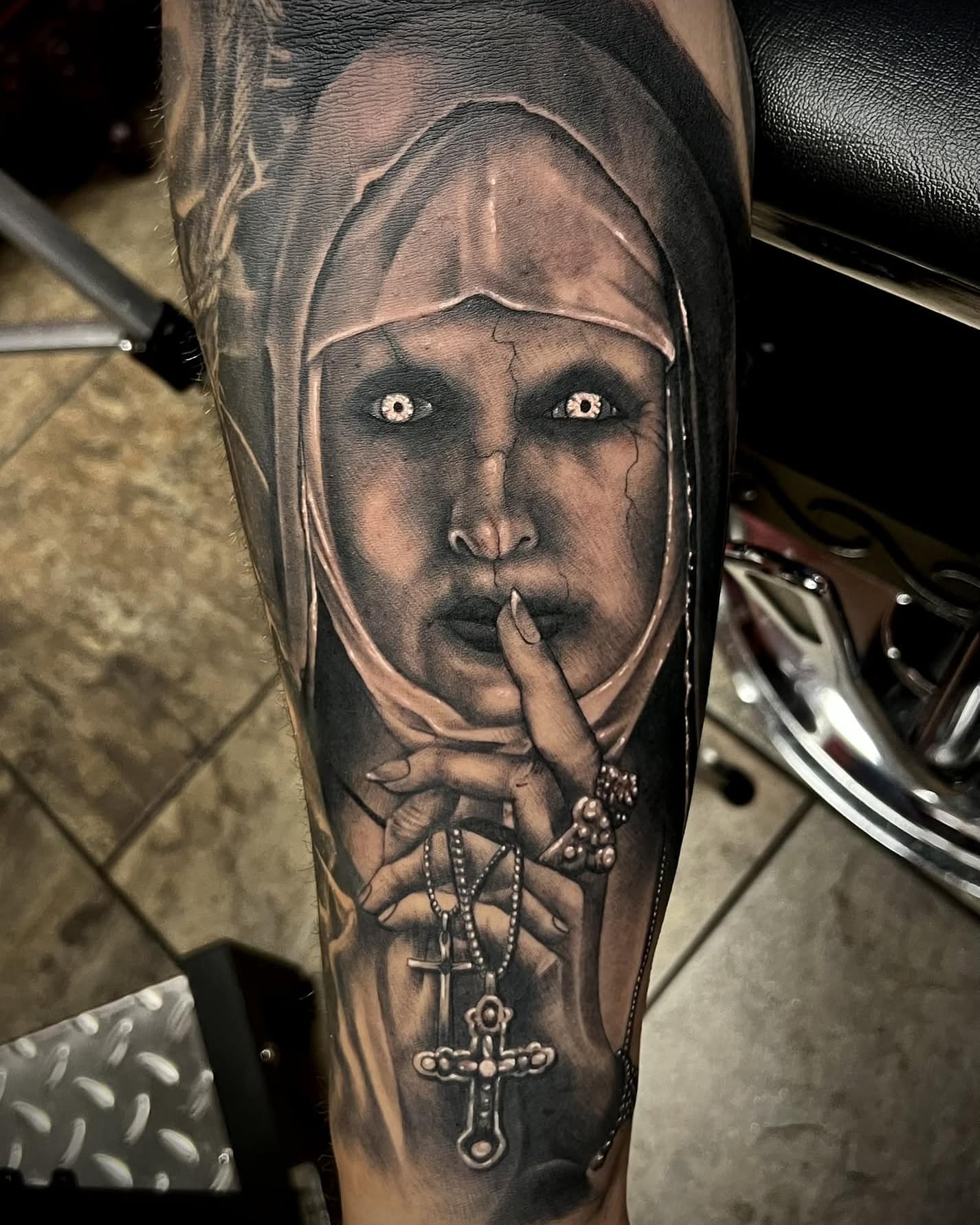 Tattoo by @leftycolbert_official — realism, dark_realism