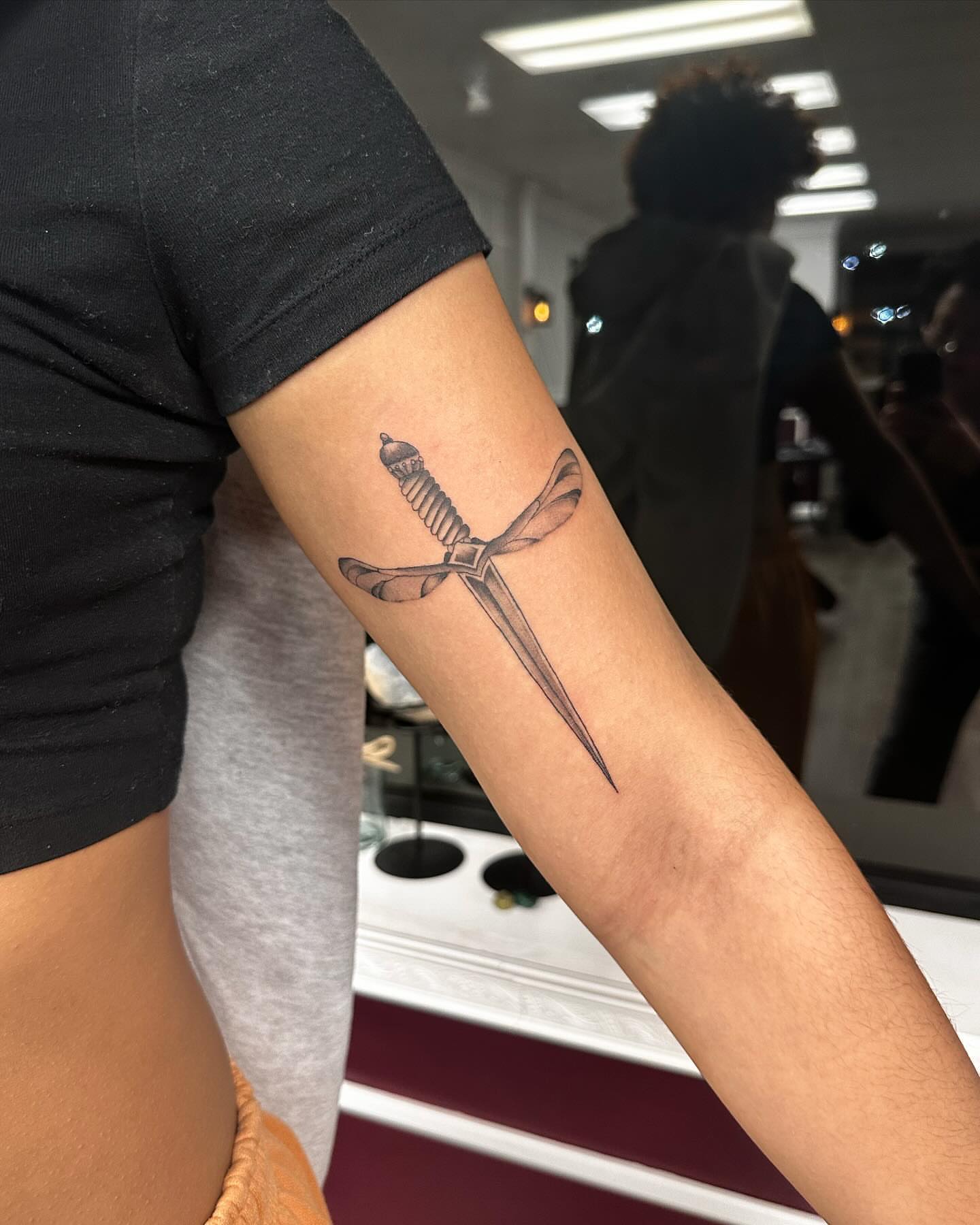 Tattoo by @black.swan.tattoos — black_and_grey