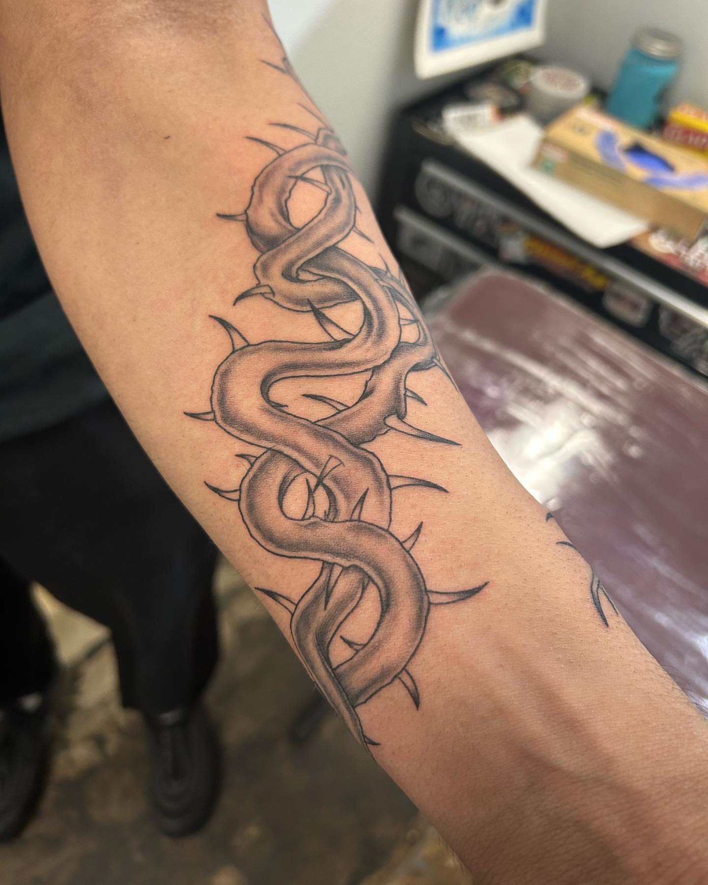 Tattoo by @camdentuttletattoos — black_and_grey