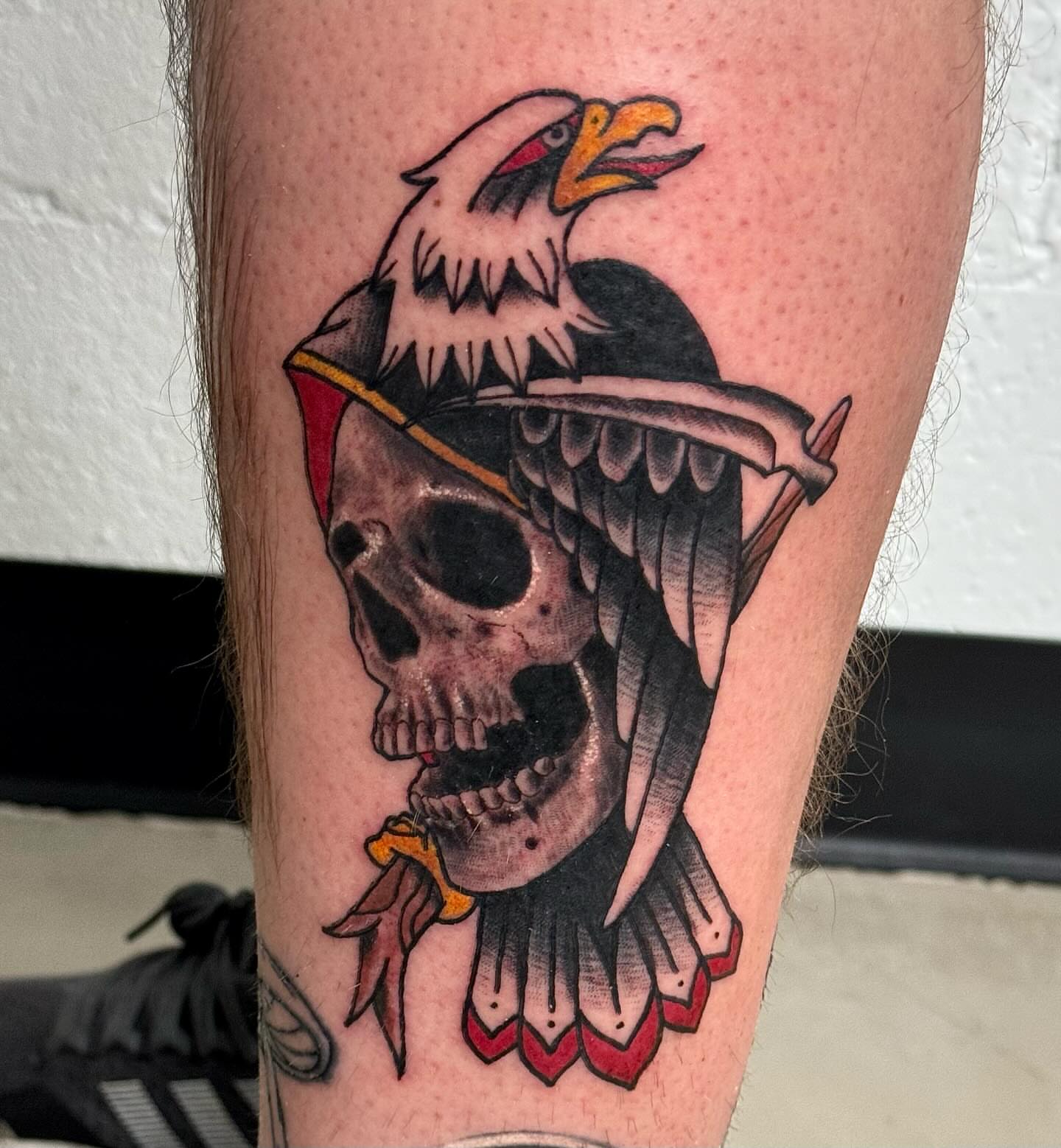 Tattoo by @brjtattoos — american_traditional, black_and_grey