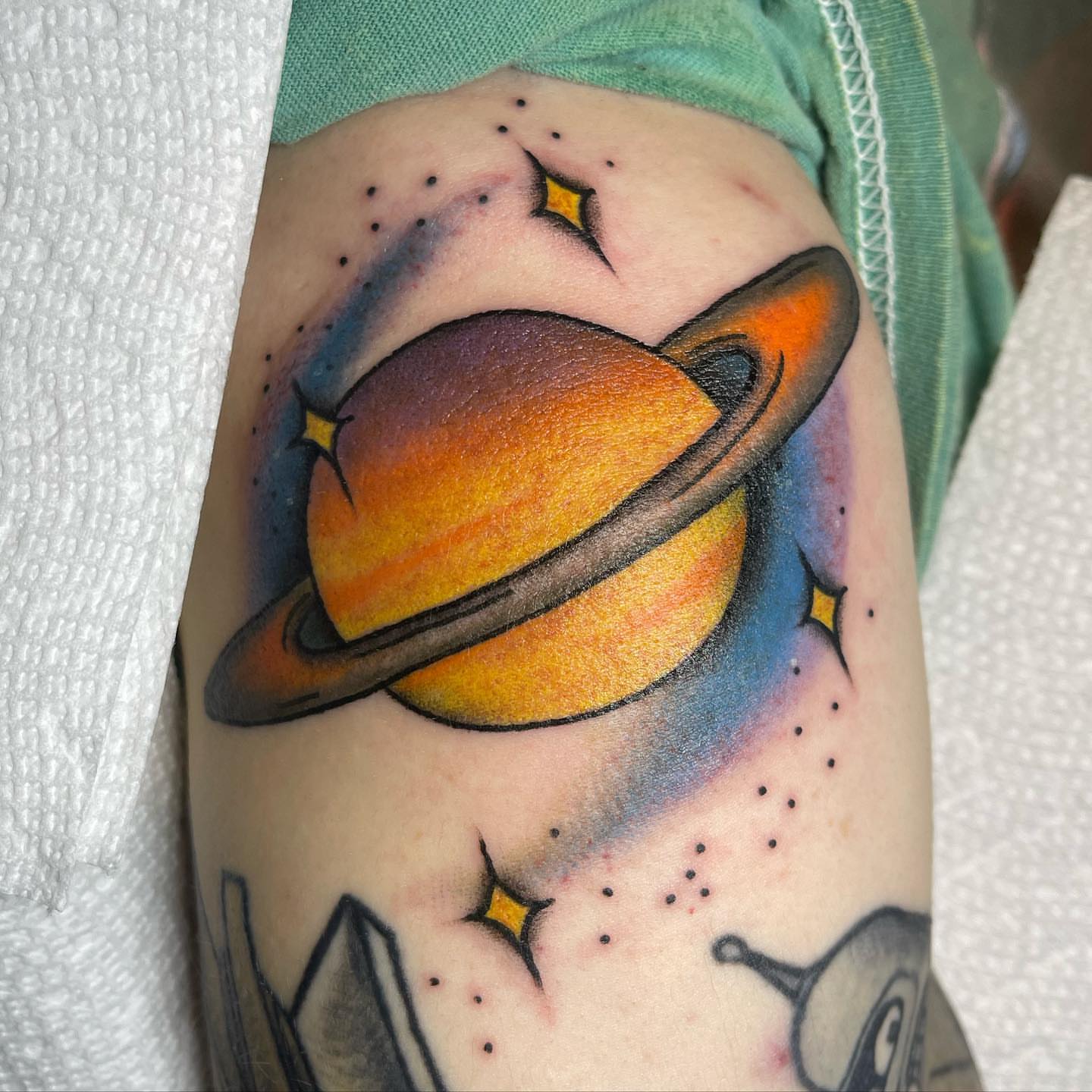 Tattoo by @kkstattoos — dotwork