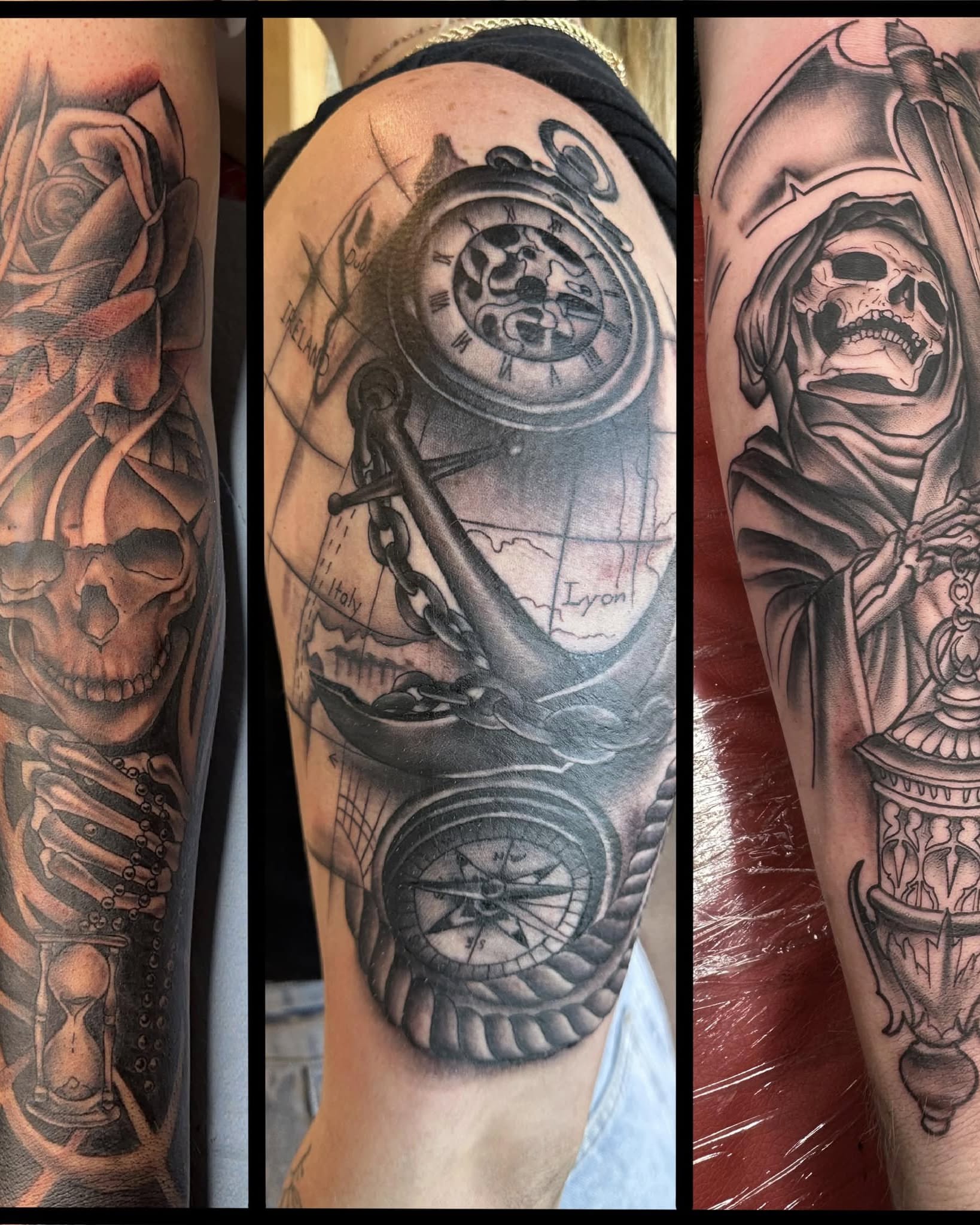 Tattoo by @ta2sbyboss — black_and_grey, realism