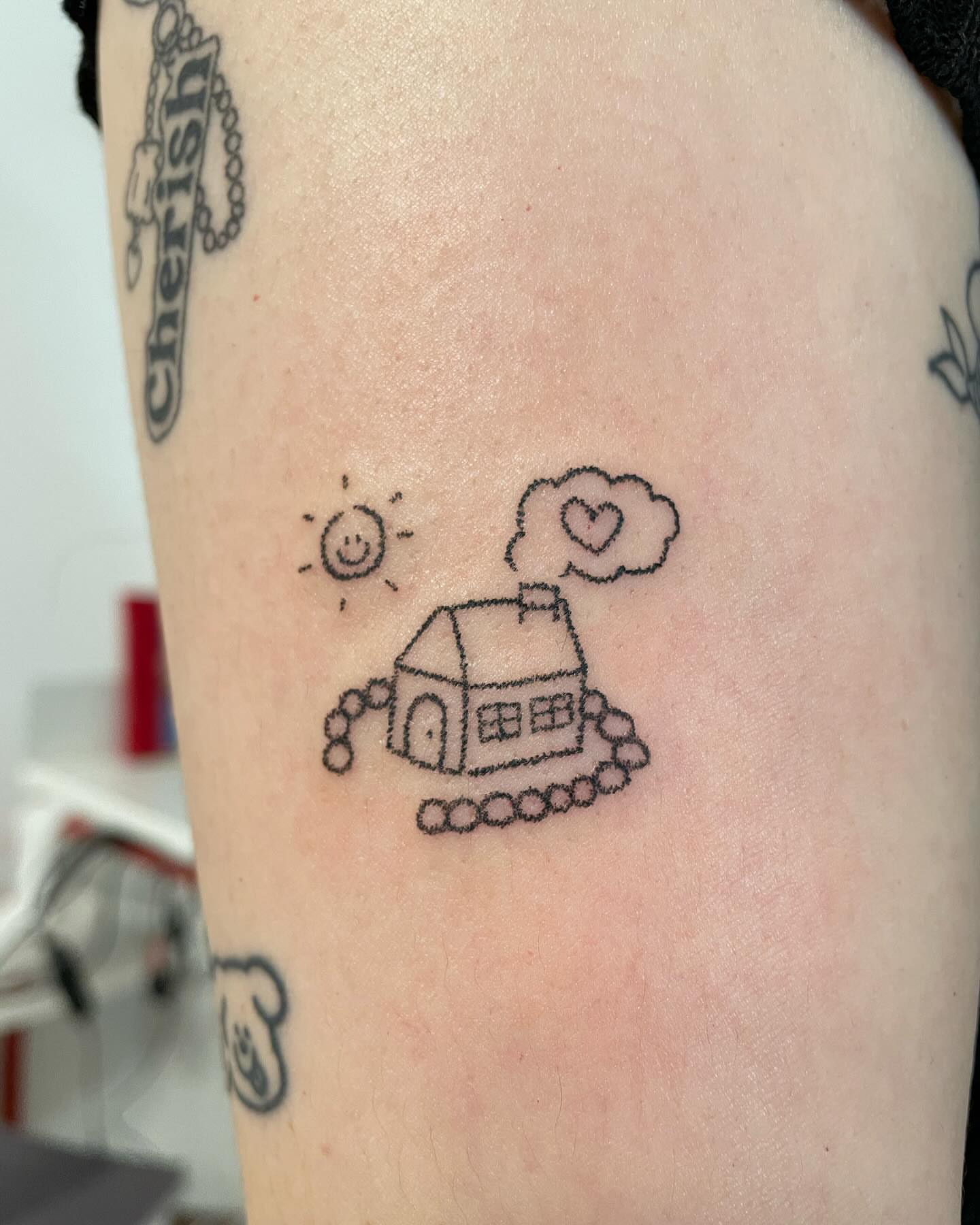 Tattoo by @jisutat — minimalist