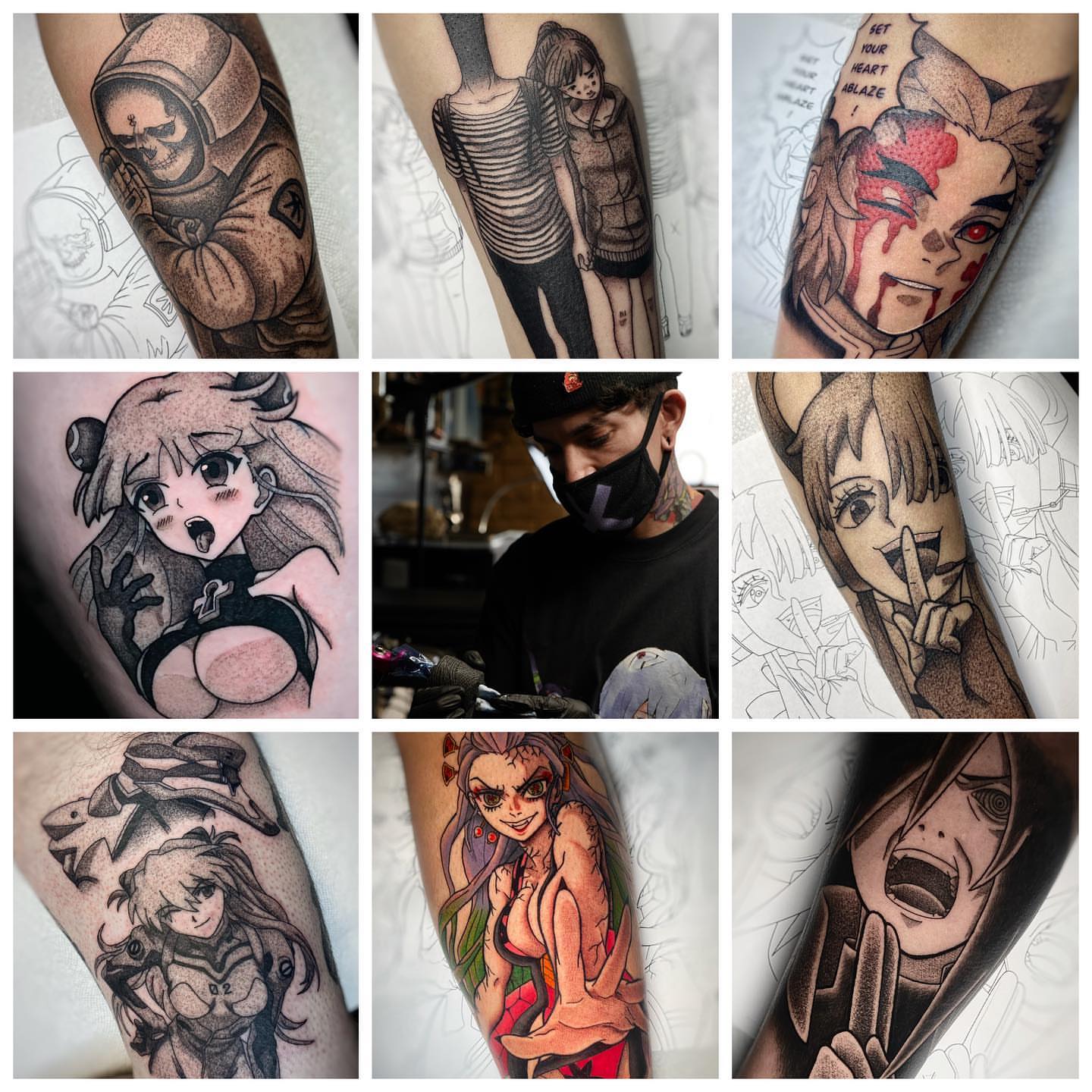 Tattoo by @llijah — anime