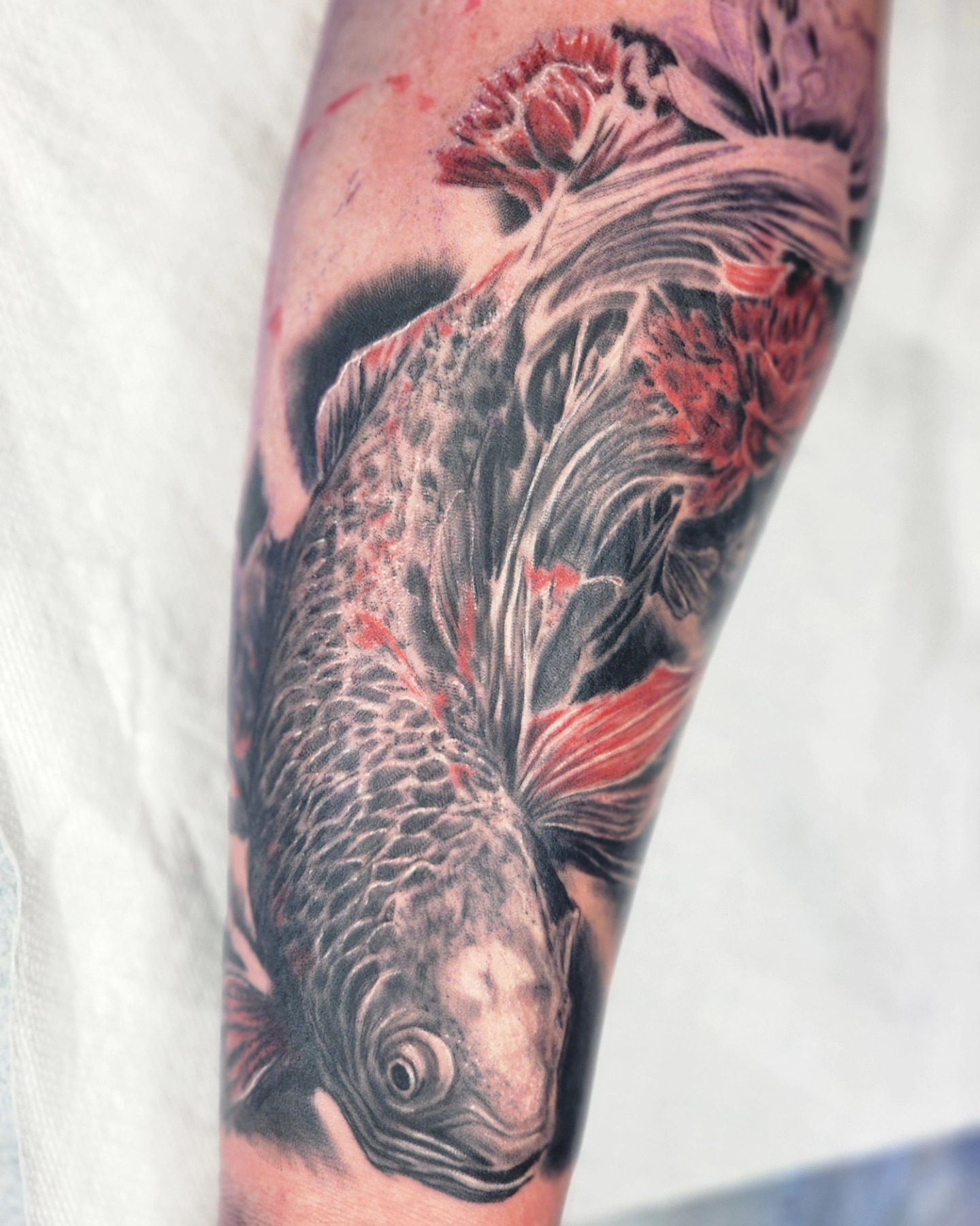 Tattoo by @zachmullinstattoos — realism, japanese_irezumi