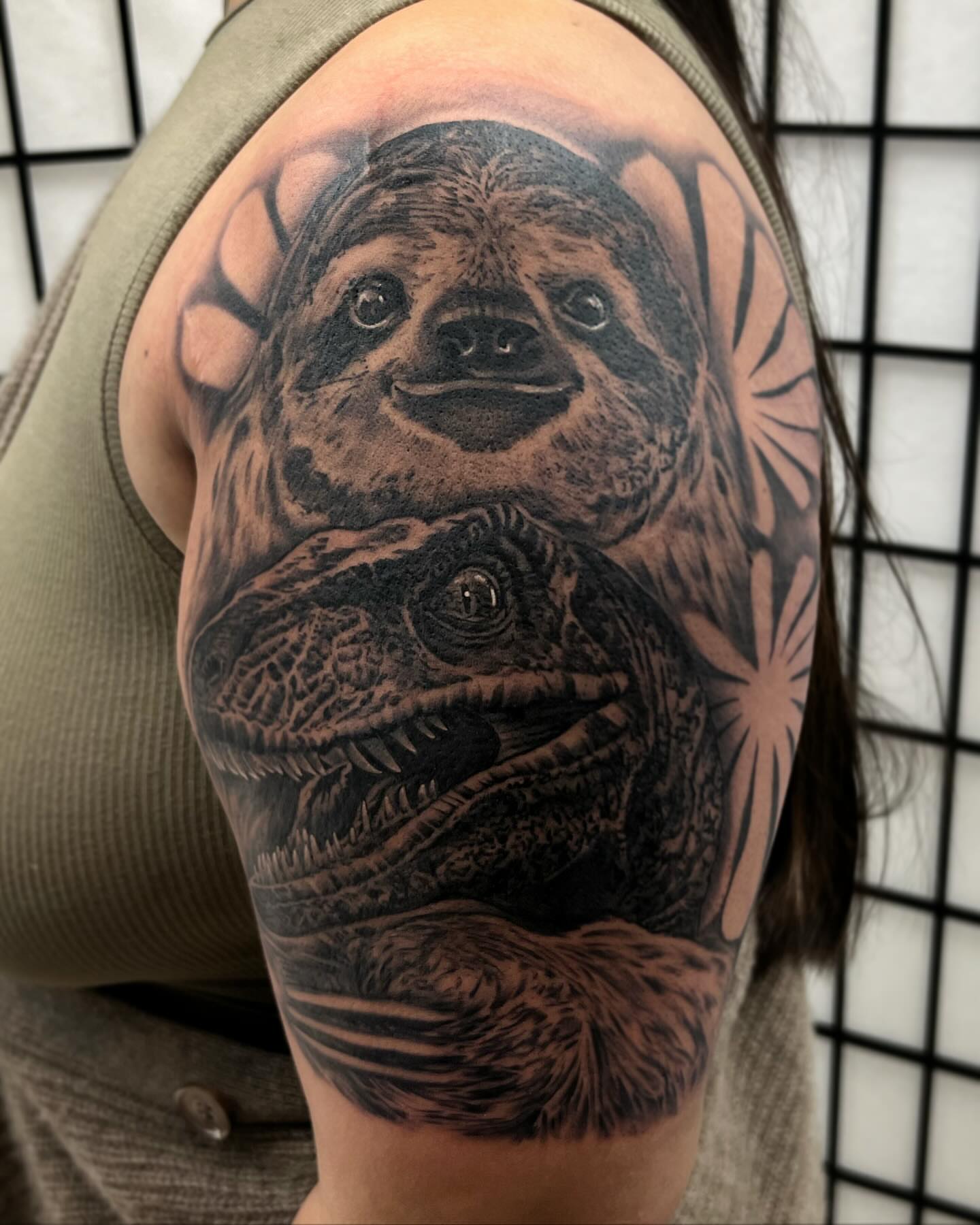 Tattoo by @nickbridwelltattoo — realism, black_and_grey
