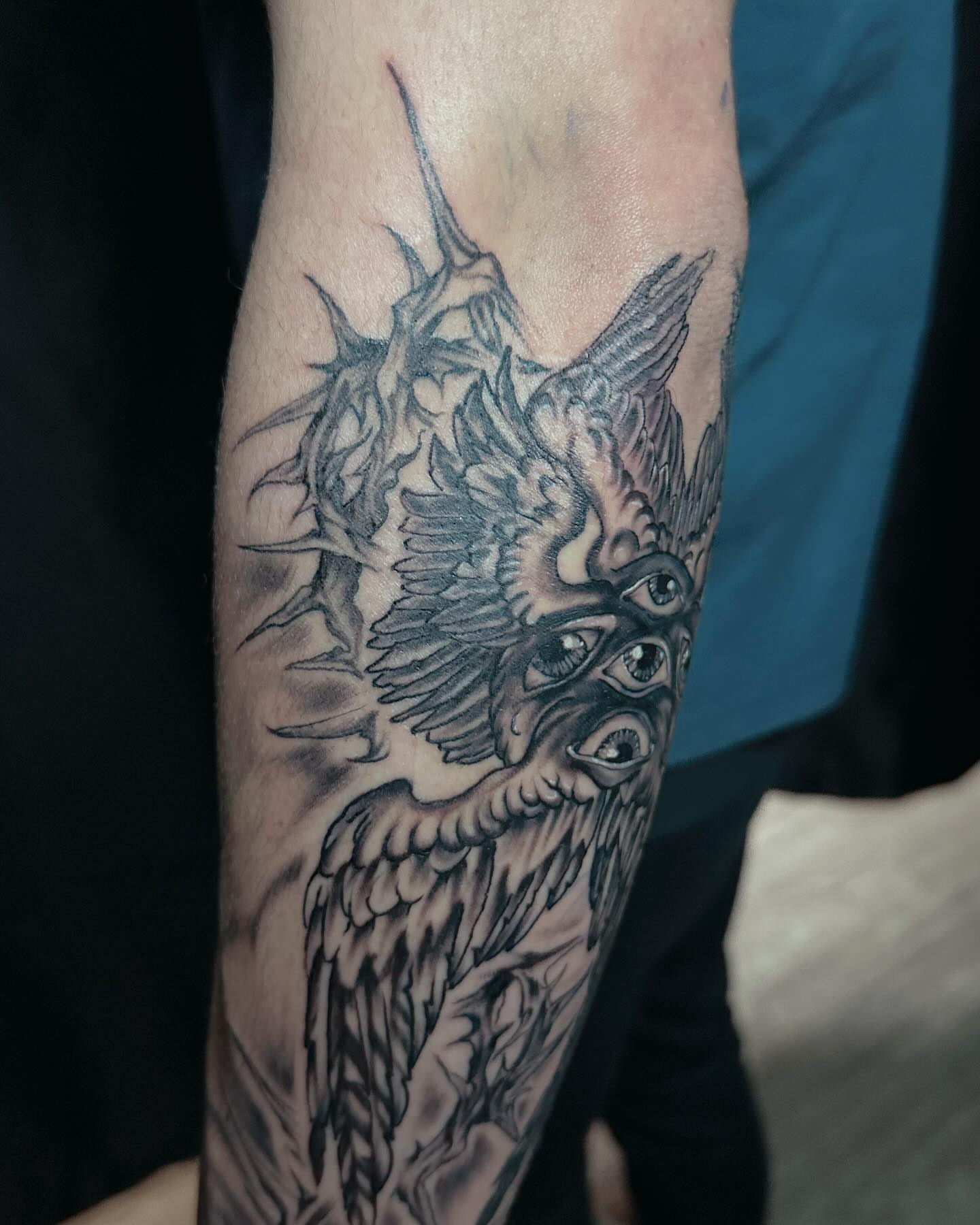 Tattoo by @immaculata_tattoo — black_and_grey
