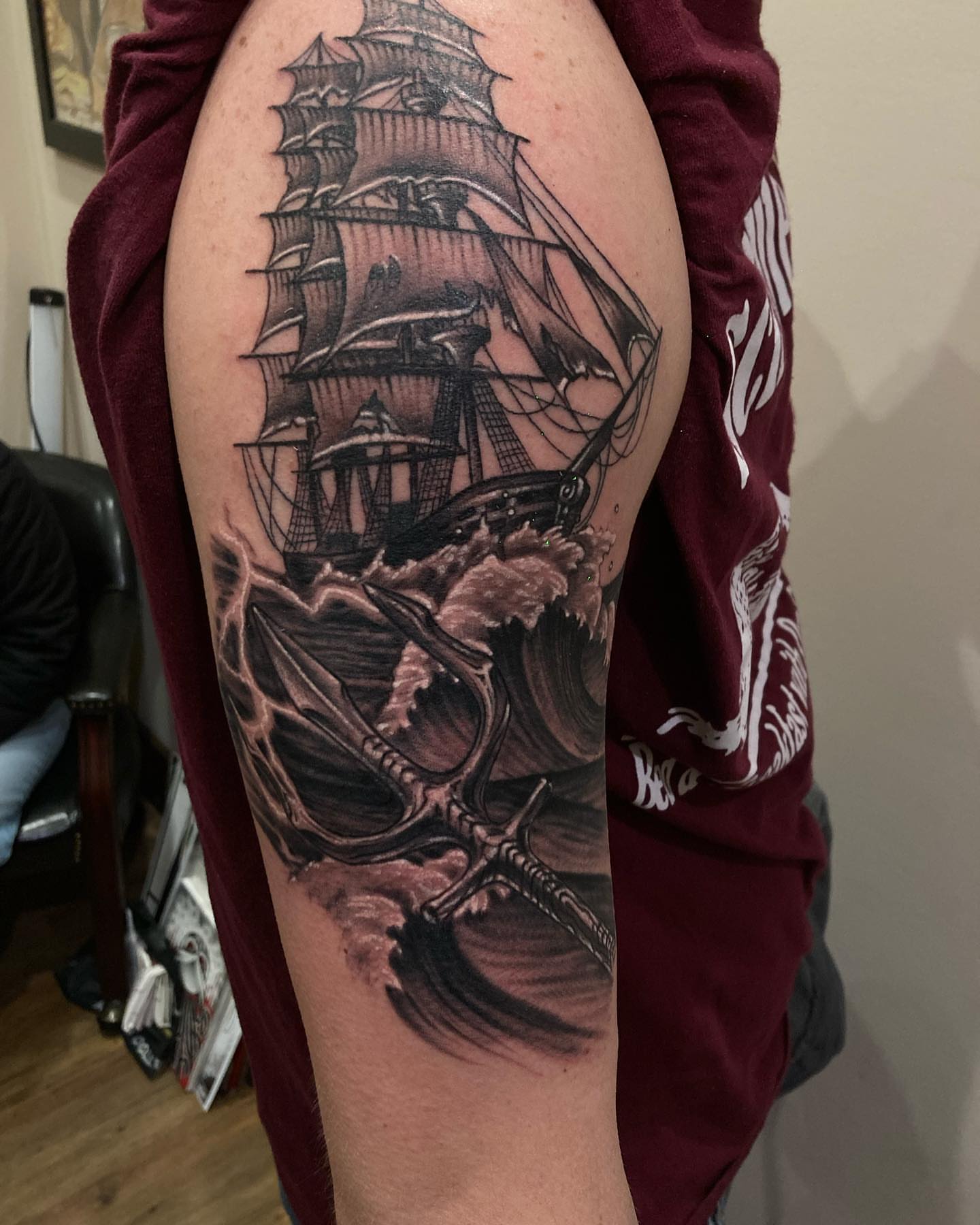 Tattoo by @chunky_tattooer — black_and_grey, realism