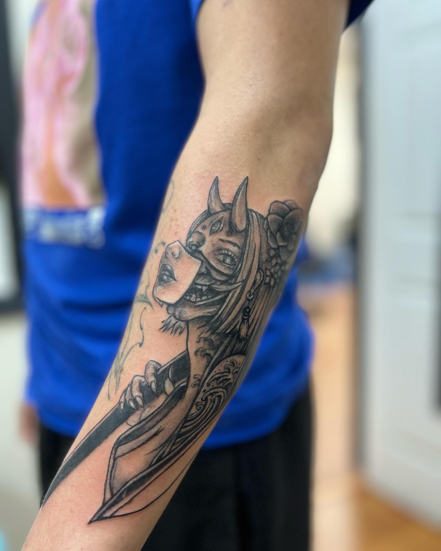 Tattoo by @artedlio — black_and_grey, realism