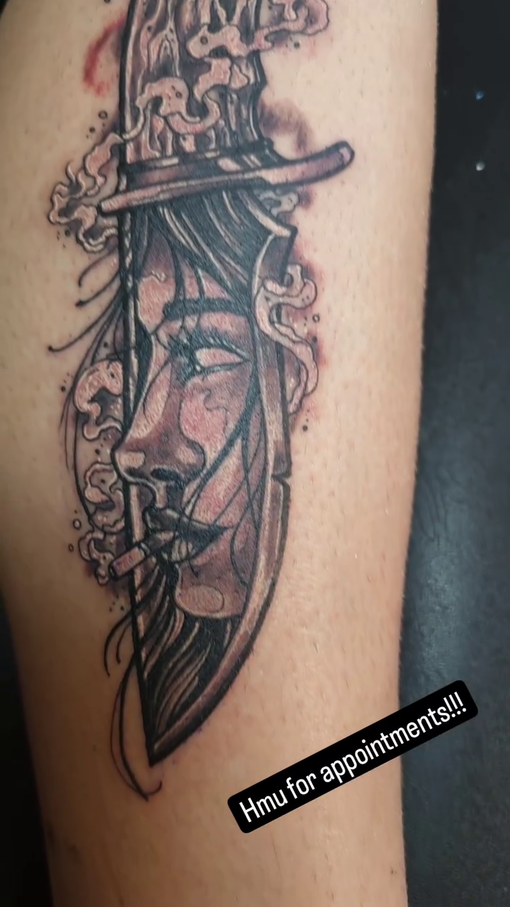 Tattoo by @jessica_darkrabbit — chicano, black_and_grey