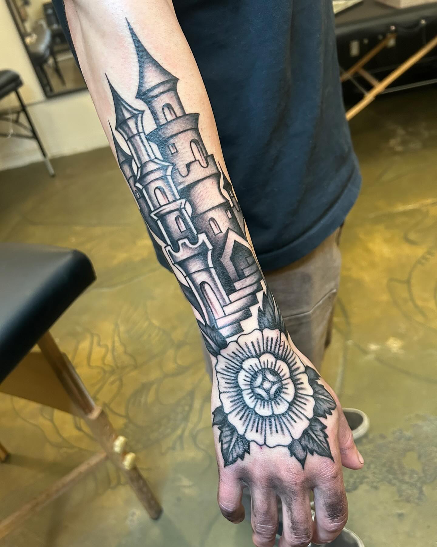 Tattoo by @samperrytattoos โ black_and_grey