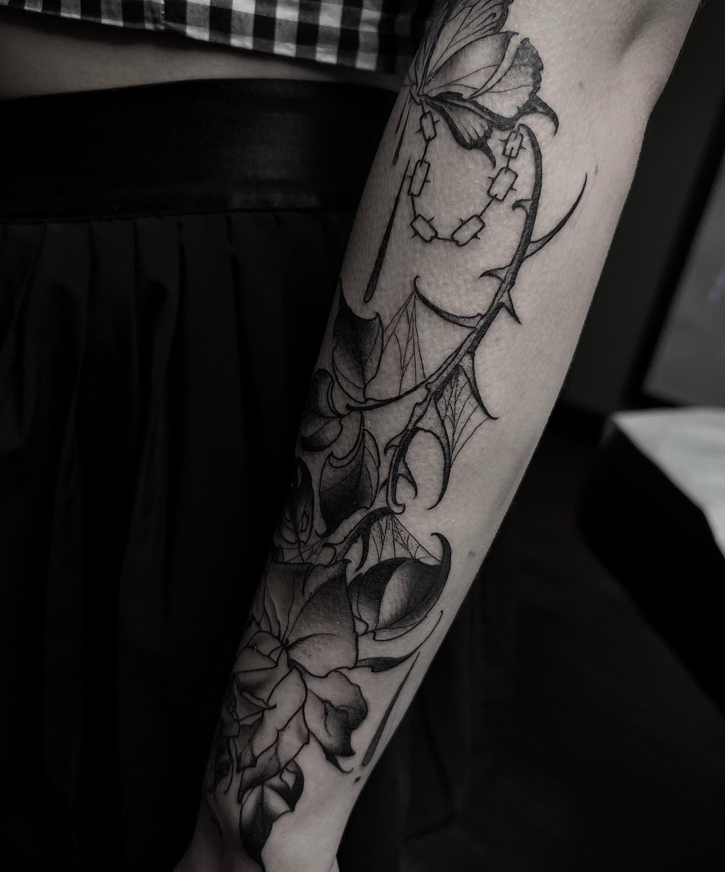 Tattoo by @lorenzotattoos — black_and_grey, realism