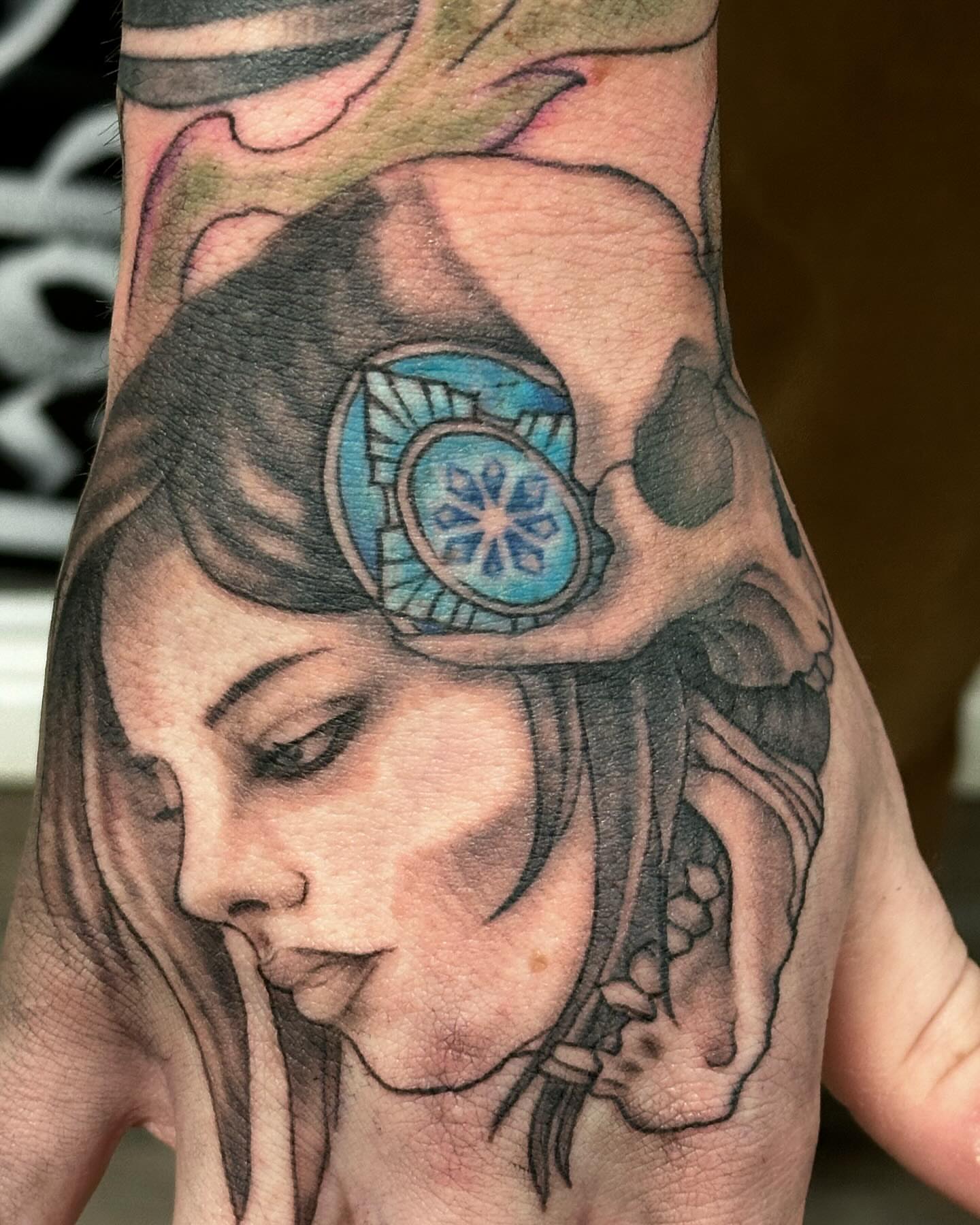 Tattoo by @artworkbyreece — realism, black_and_grey