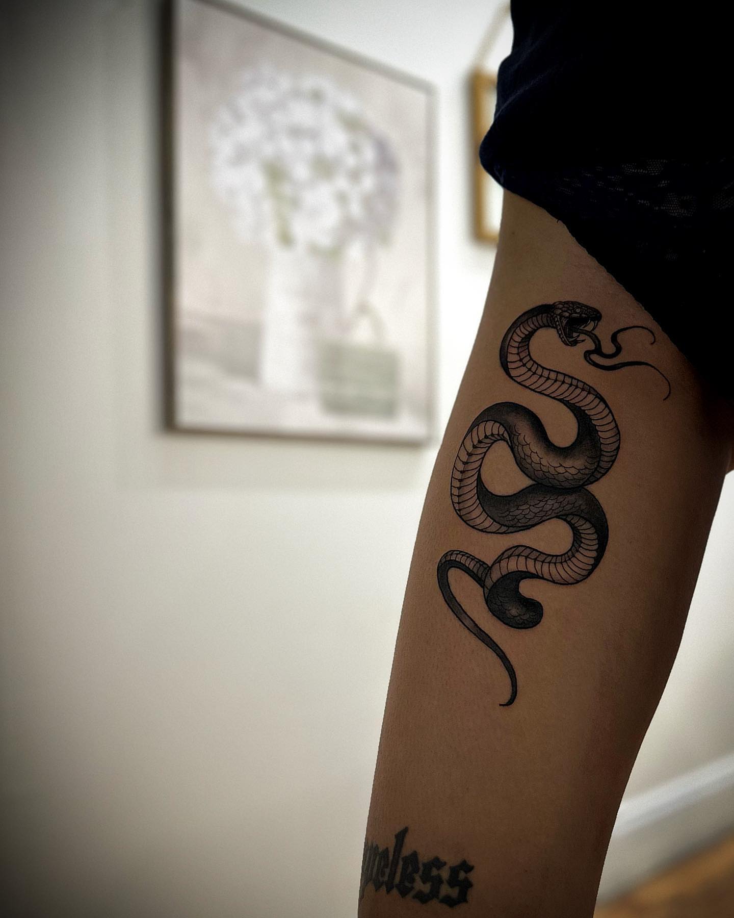 Tattoo by @timothythetattooist — black_and_grey