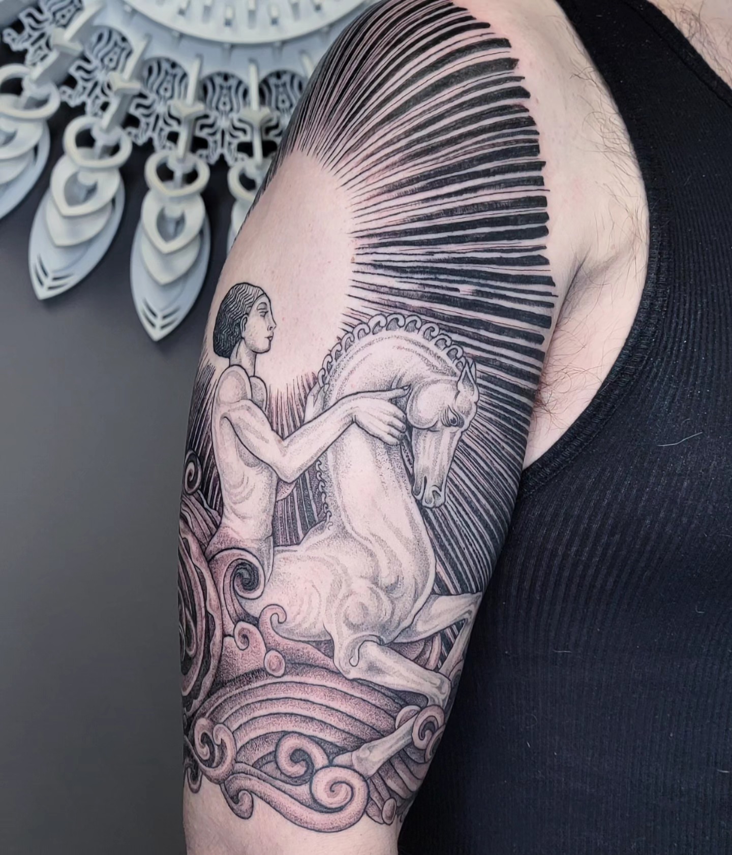 Tattoo by @chasehannatattoo — black_and_grey, realism