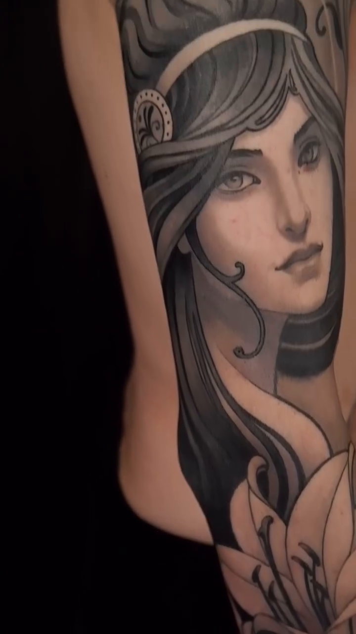 Tattoo by @michaeljtattoos — realism, black_and_grey