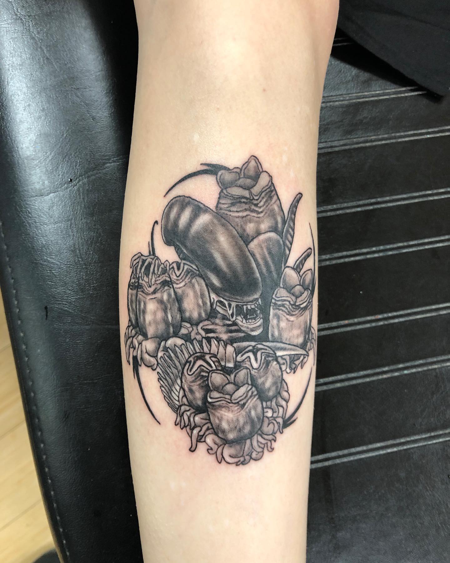 Tattoo by @ostattoo — black_and_grey, realism