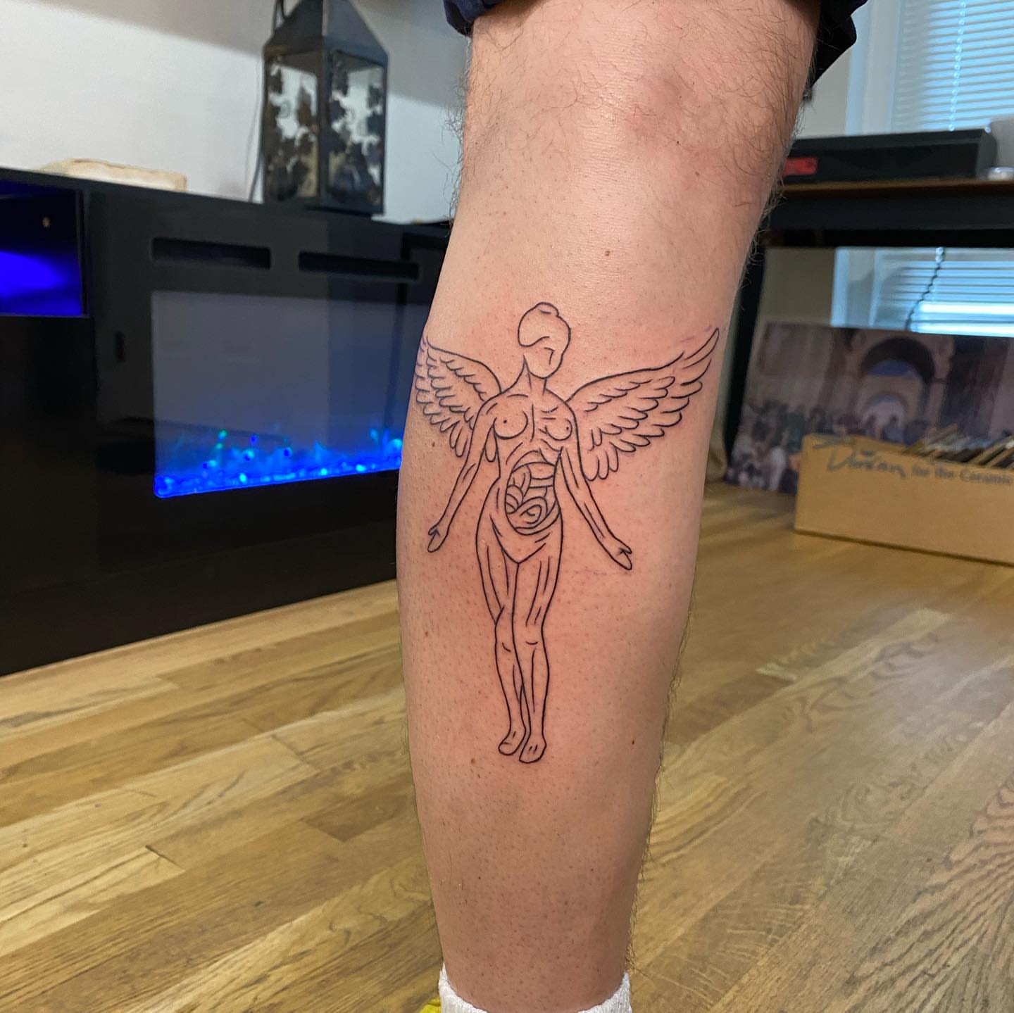 Tattoo by @cellardoortattoollc — black_and_grey