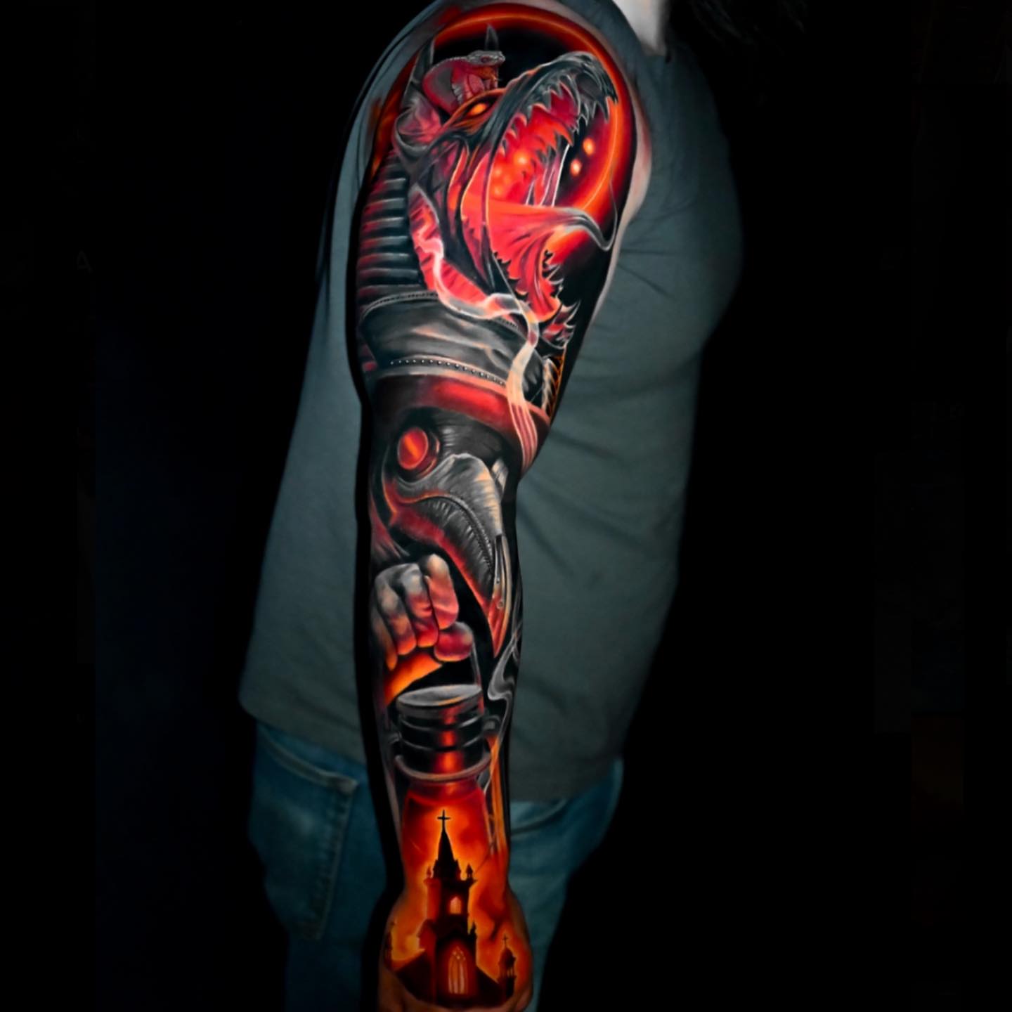 Tattoo by @dudekyletattoos — dark_realism